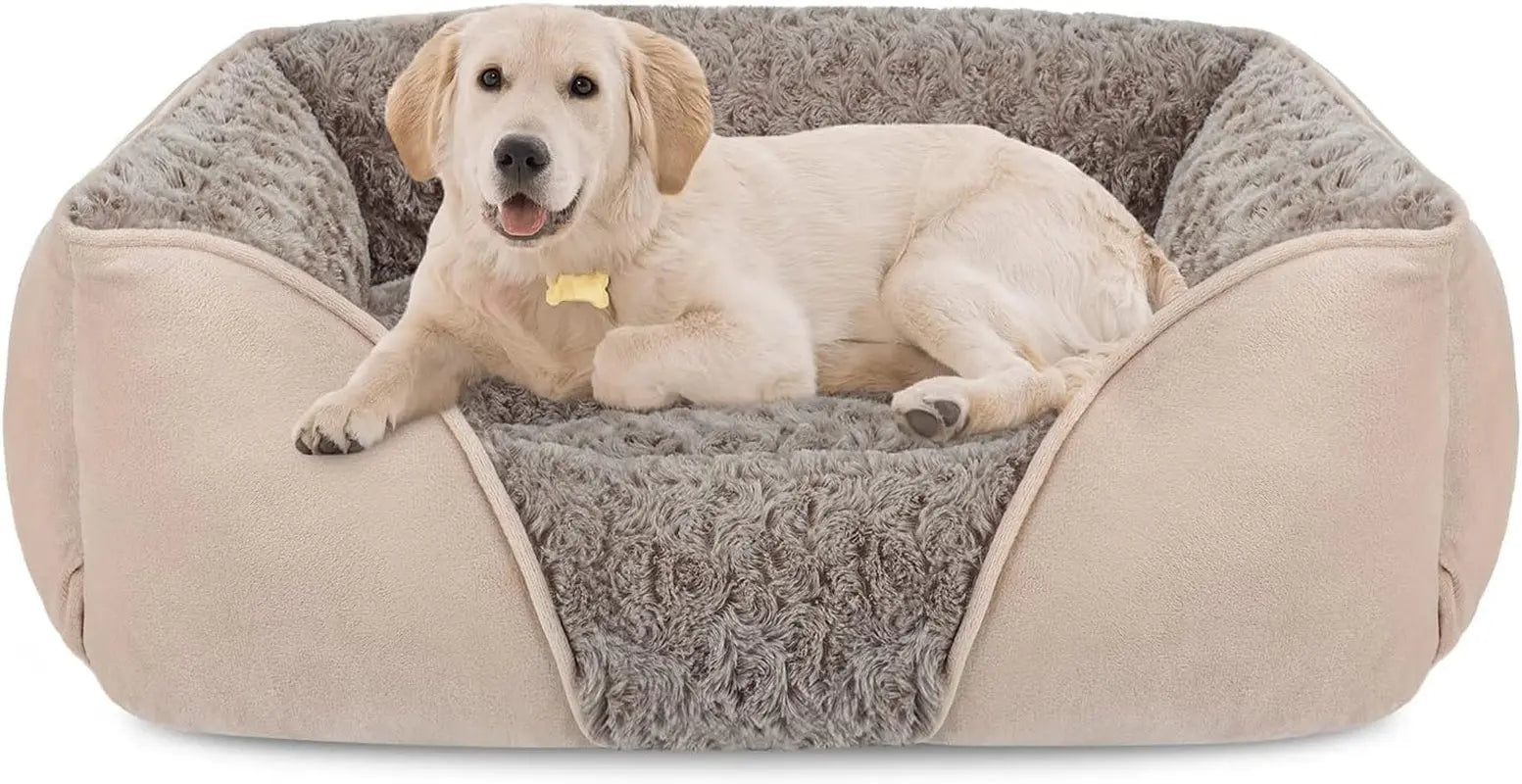 Washable Orthopedic Dog Bed – Soft Calming Pet Sofa
