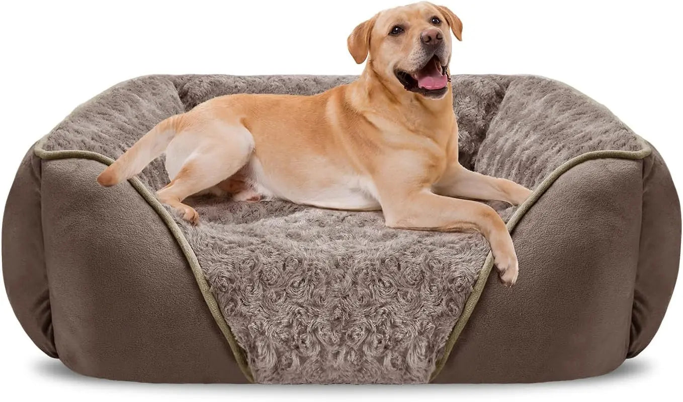 Washable Orthopedic Dog Bed – Soft Calming Pet Sofa