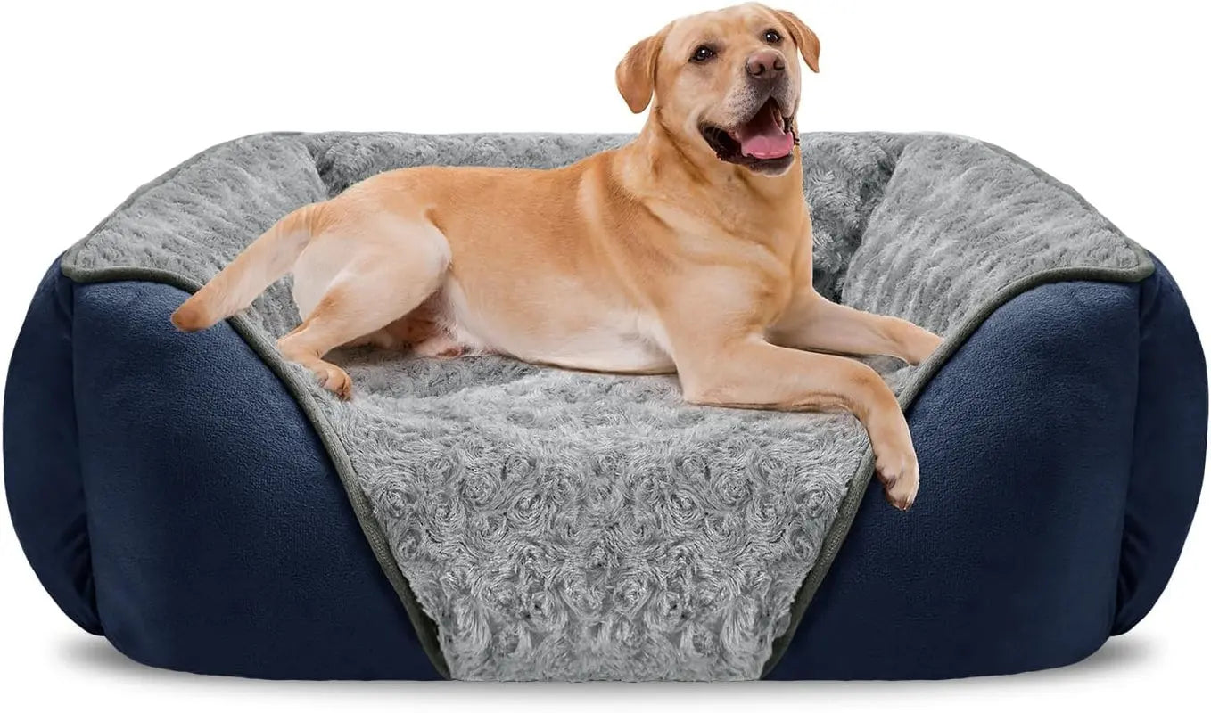 Washable Orthopedic Dog Bed – Soft Calming Pet Sofa