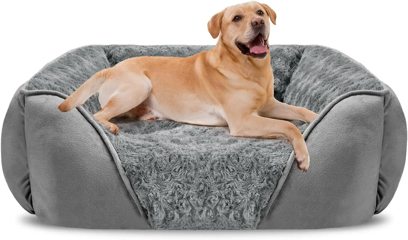 Washable Orthopedic Dog Bed – Soft Calming Pet Sofa
