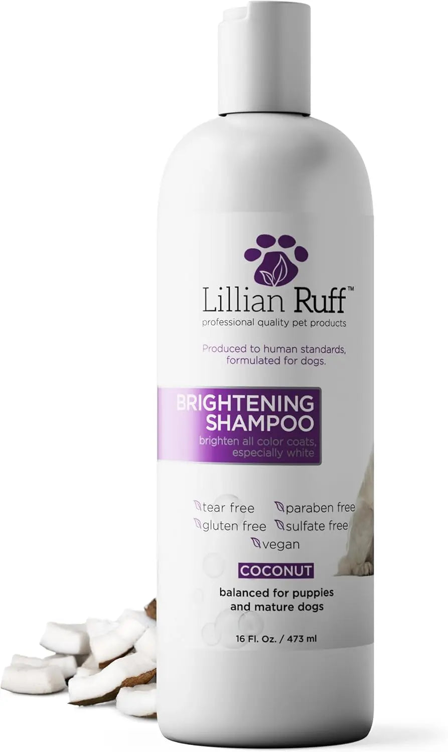 Whitening Dog Shampoo & Leave-In Conditioner Detangler Odor Control Set