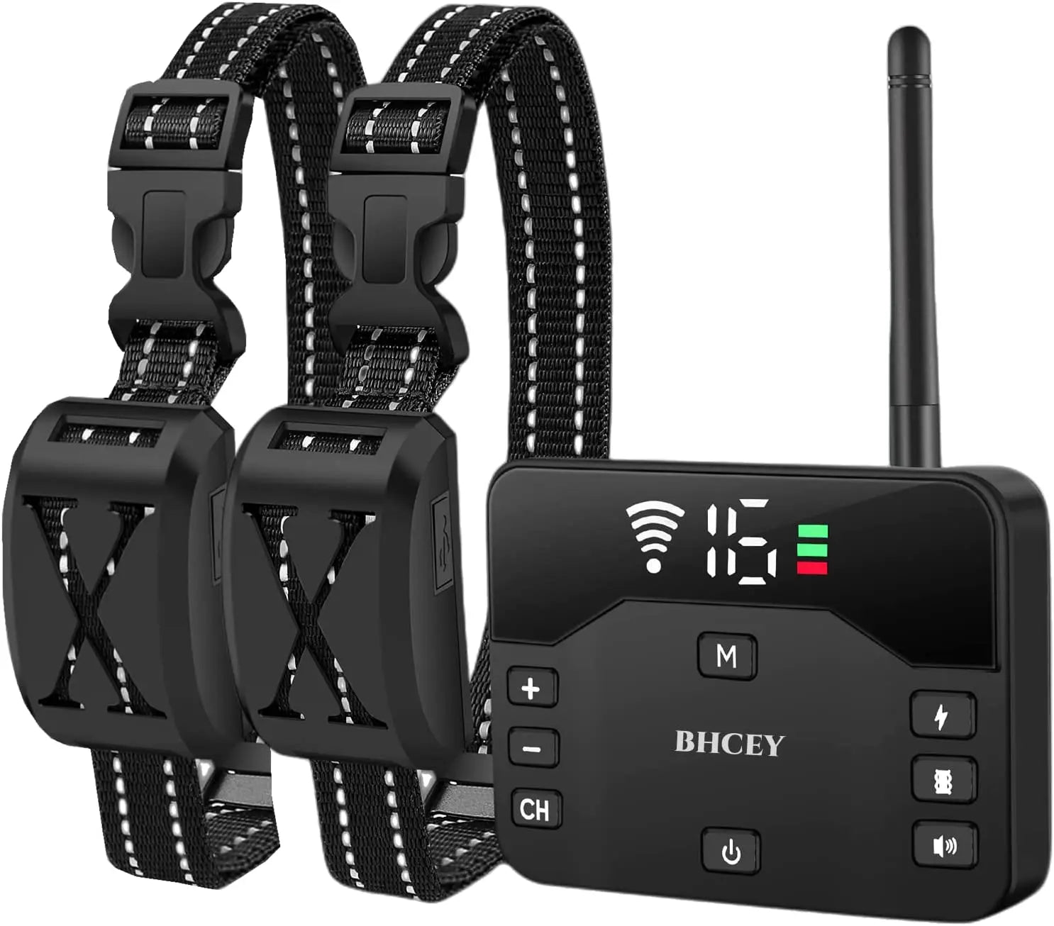 Wireless Dog Fence Training Collar System Rechargeable Waterproof up to 2 Dogs