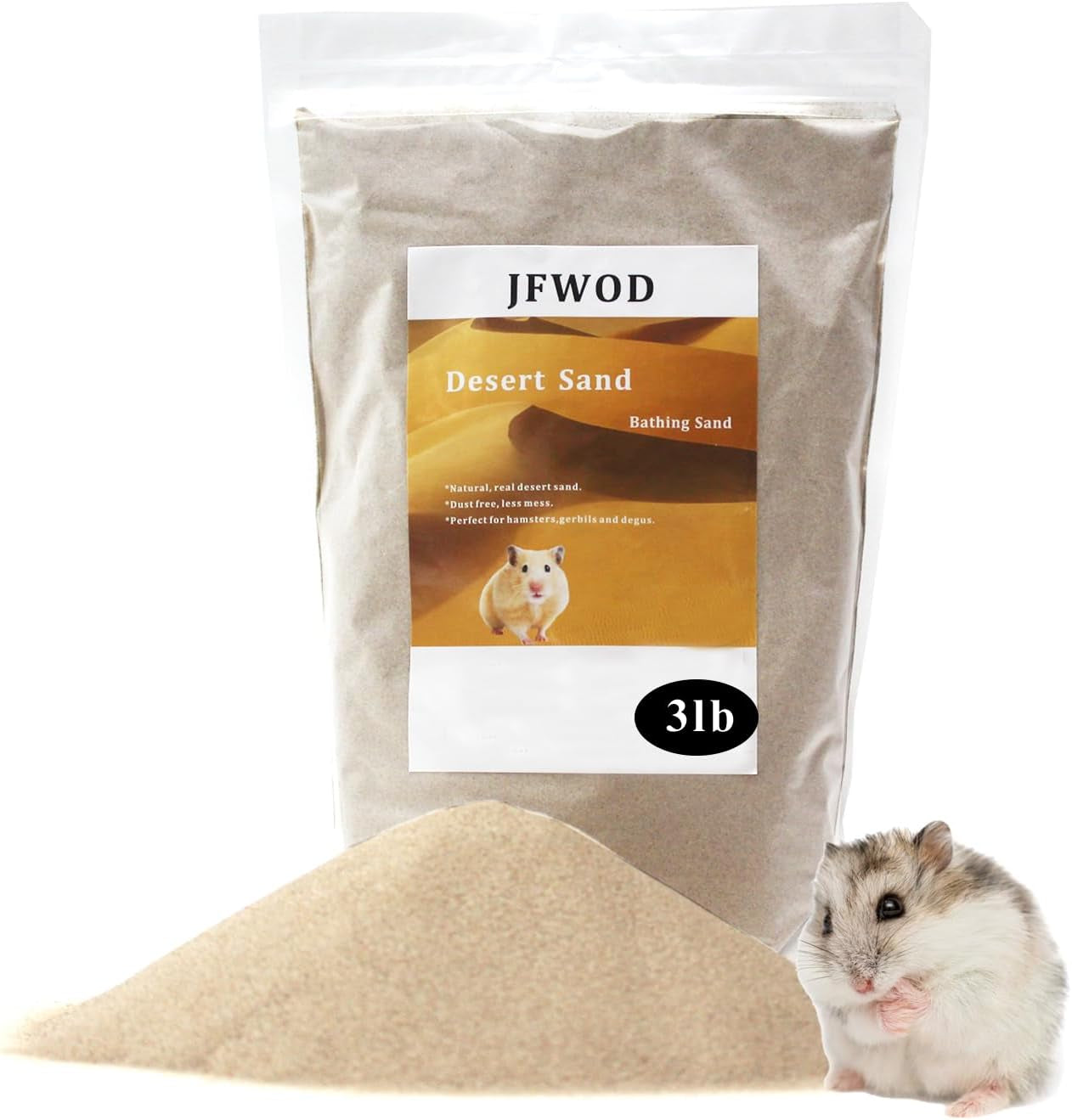 Hamster Bath Sand Dust Free Desert Small Pet Litter Chinchilla Gerbil 3lb