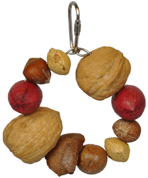 Cage Company Happy Beaks Toy Deluxe Mixed Nut Ring Jr.