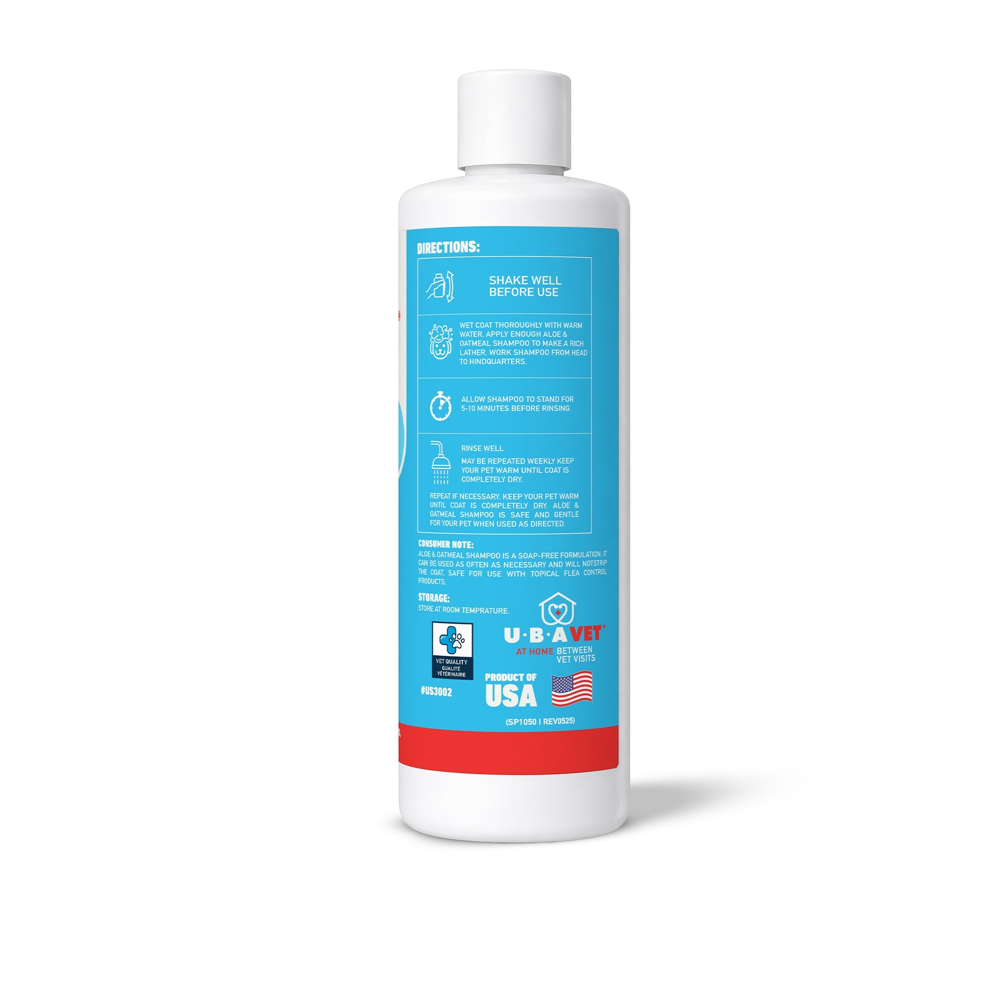 UBAVET Aloe & Oatmeal Conditioner for Dogs & Cats, 16.9 fl oz