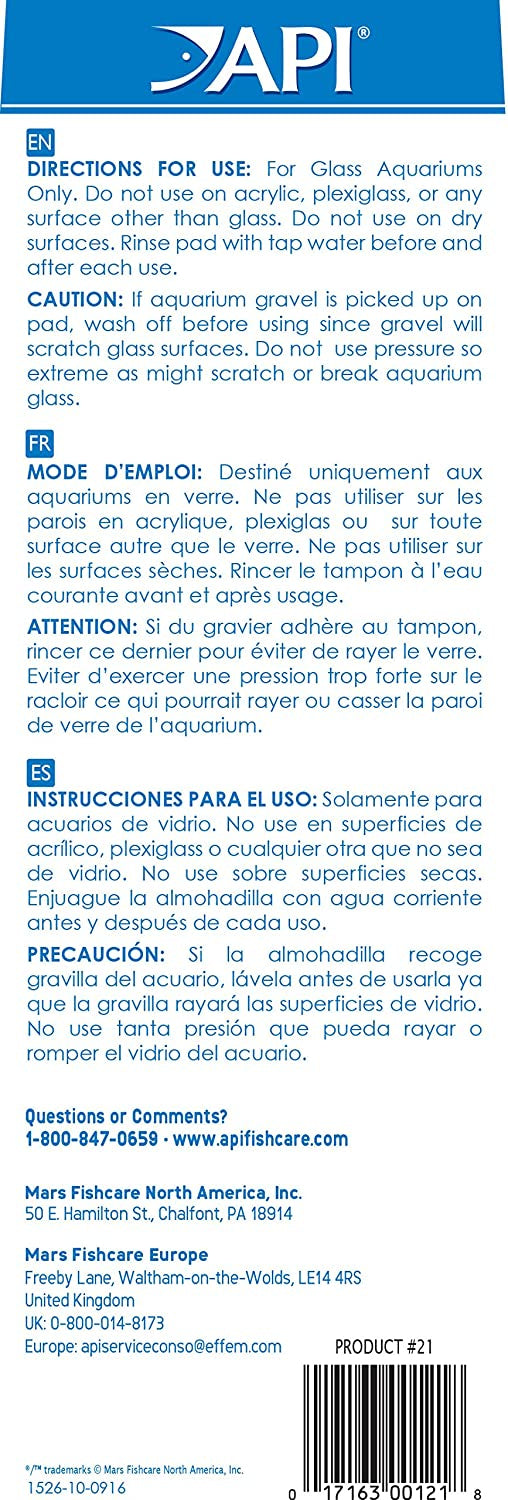 Api Algae Scraper For Glass Aquariums
