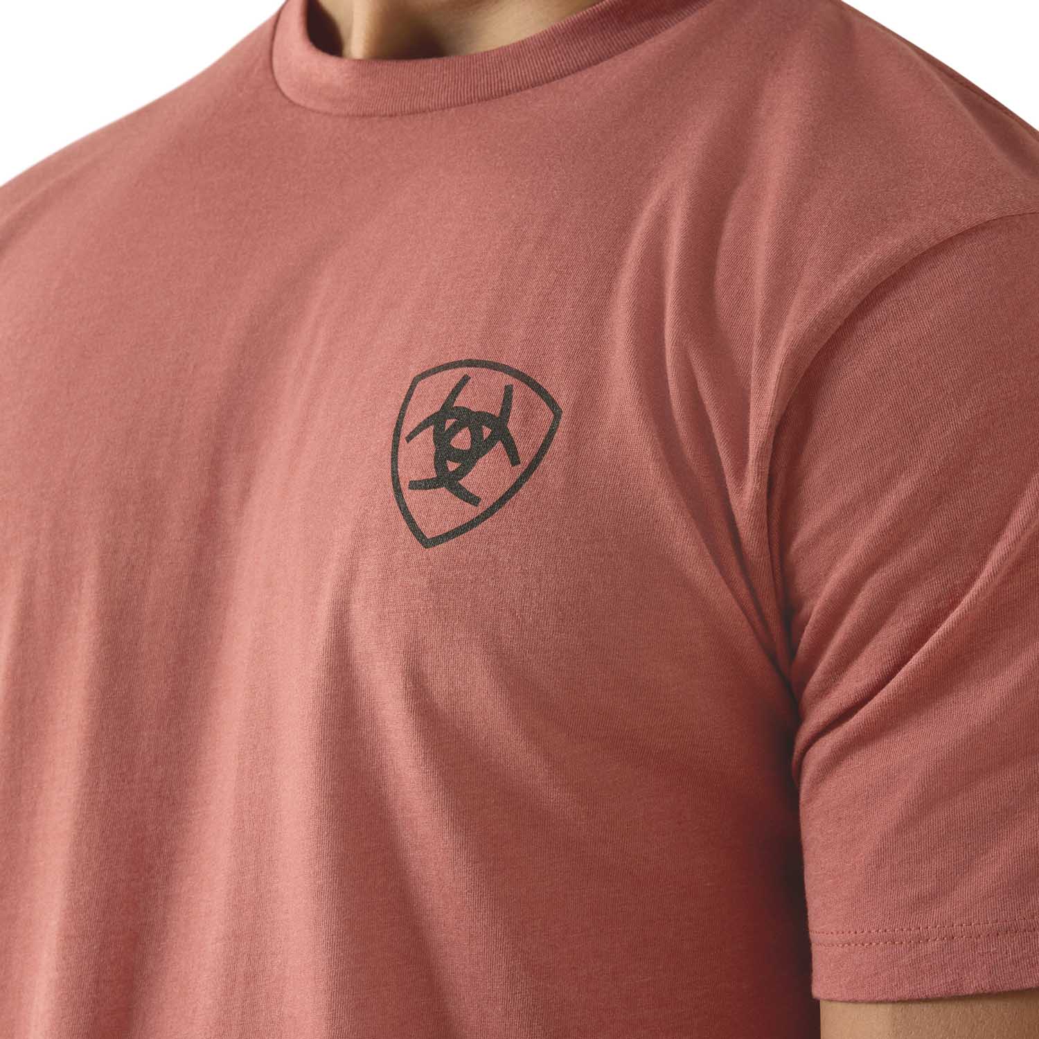 Ariat Mens Short Sleeve Shirt, Banner Badge Western Graphic Tee