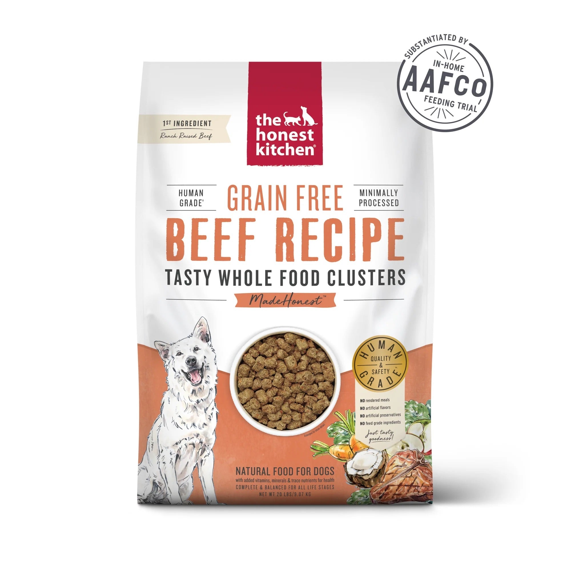 Honest Kitchen Grain Free Clusters Beef Dog Food
