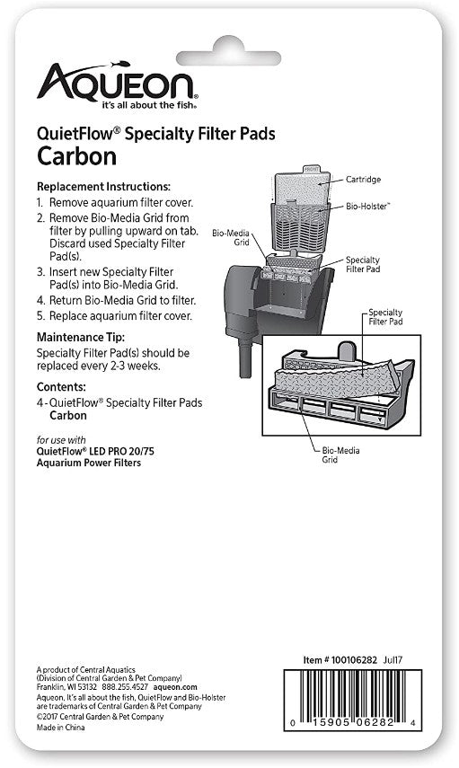 Aqueon Carbon For Quietflow Led Pro Power Filter 20/75