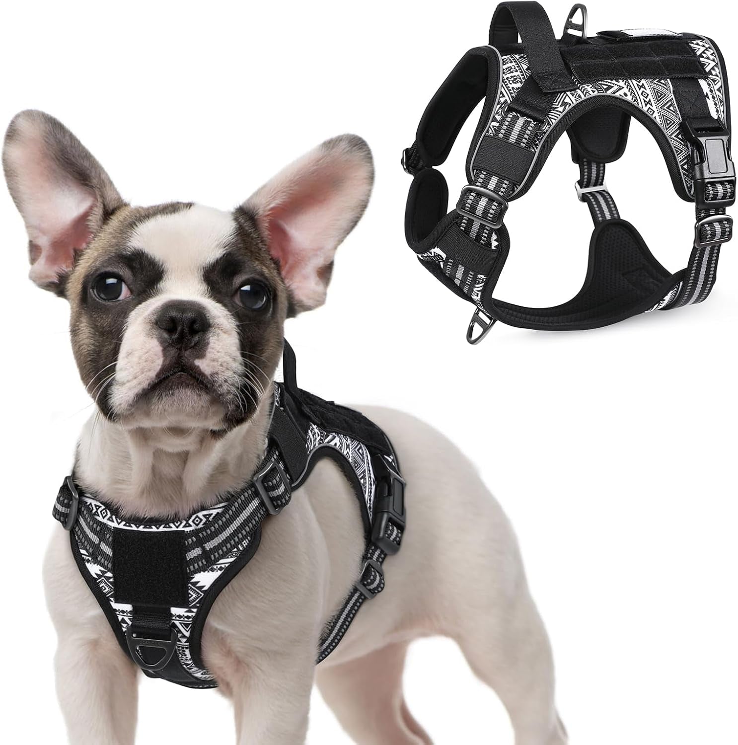 No-Pull Tactical Dog Harness MOLLE Vest for Medium & Large Dogs