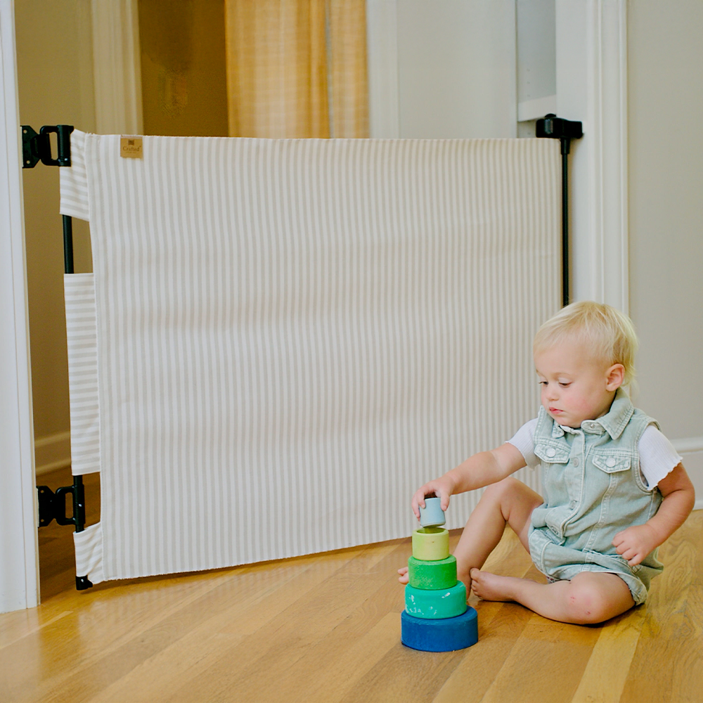 Milliken® Fabric Baby & Pet Safety Gate  Indoor/Outdoor, Durable & Stylish