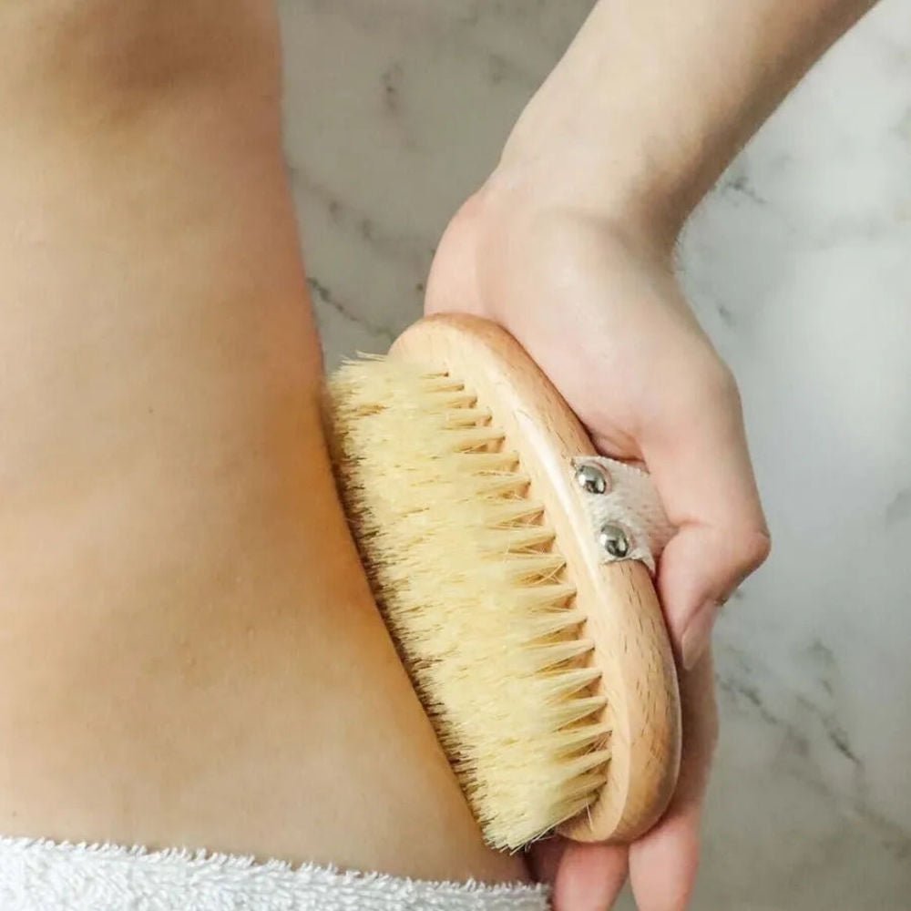 Tilley + Me Bamboo Dry Brush for Body – Exfoliate & Improve Circulation