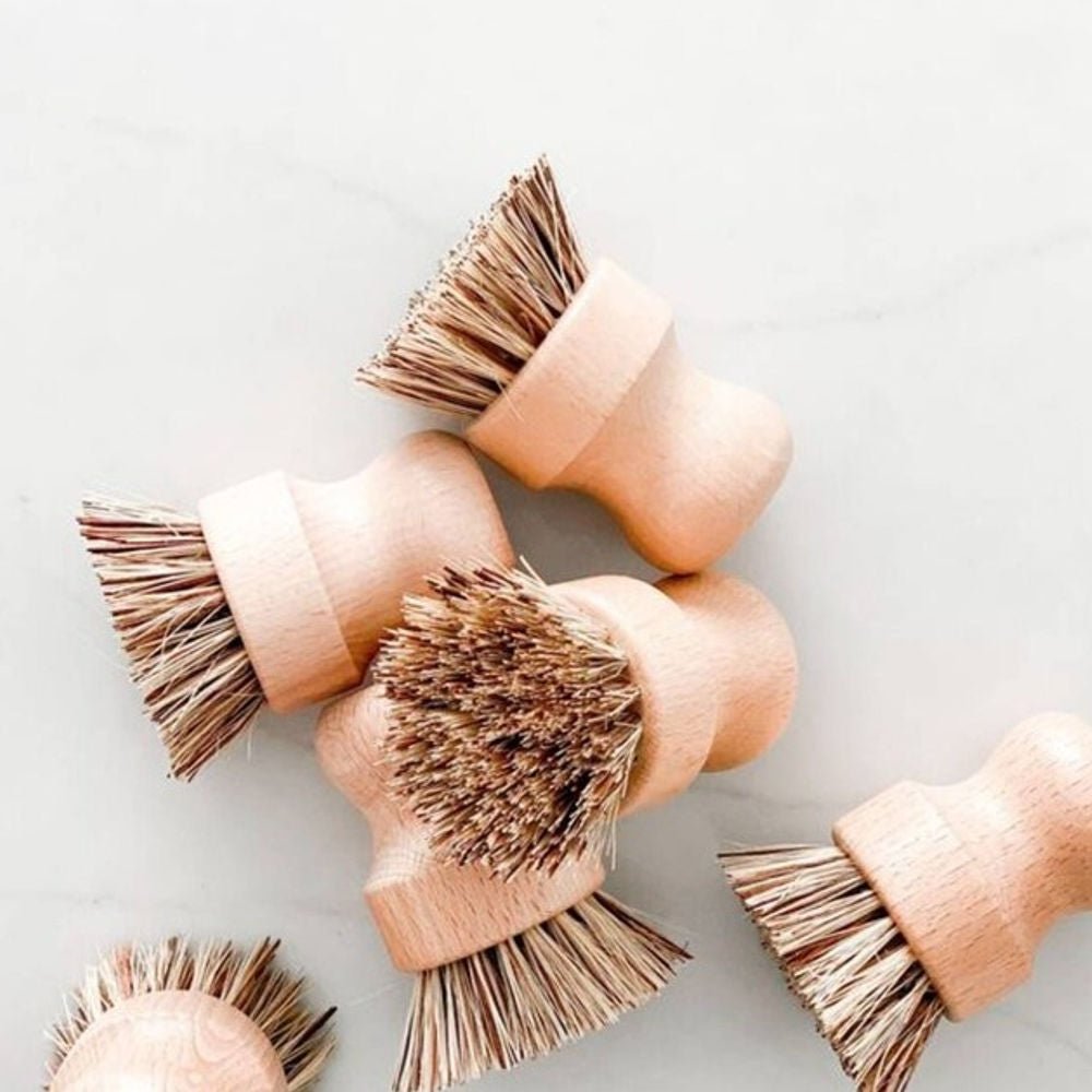 Tilley + Me Set of 2Sustainable Bamboo Pot Scrubber - Tough on Stains, Gentle on Earth