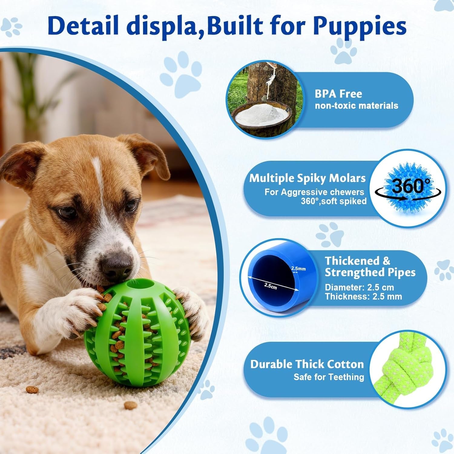 Interactive Puppy Play Gym with 16 Toys Dog Enrichment Activity Center