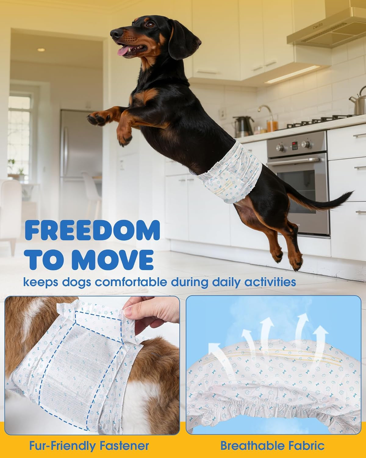 Male Dog Diapers 96 Count Small Belly Bands Leakproof Absorbent Wraps
