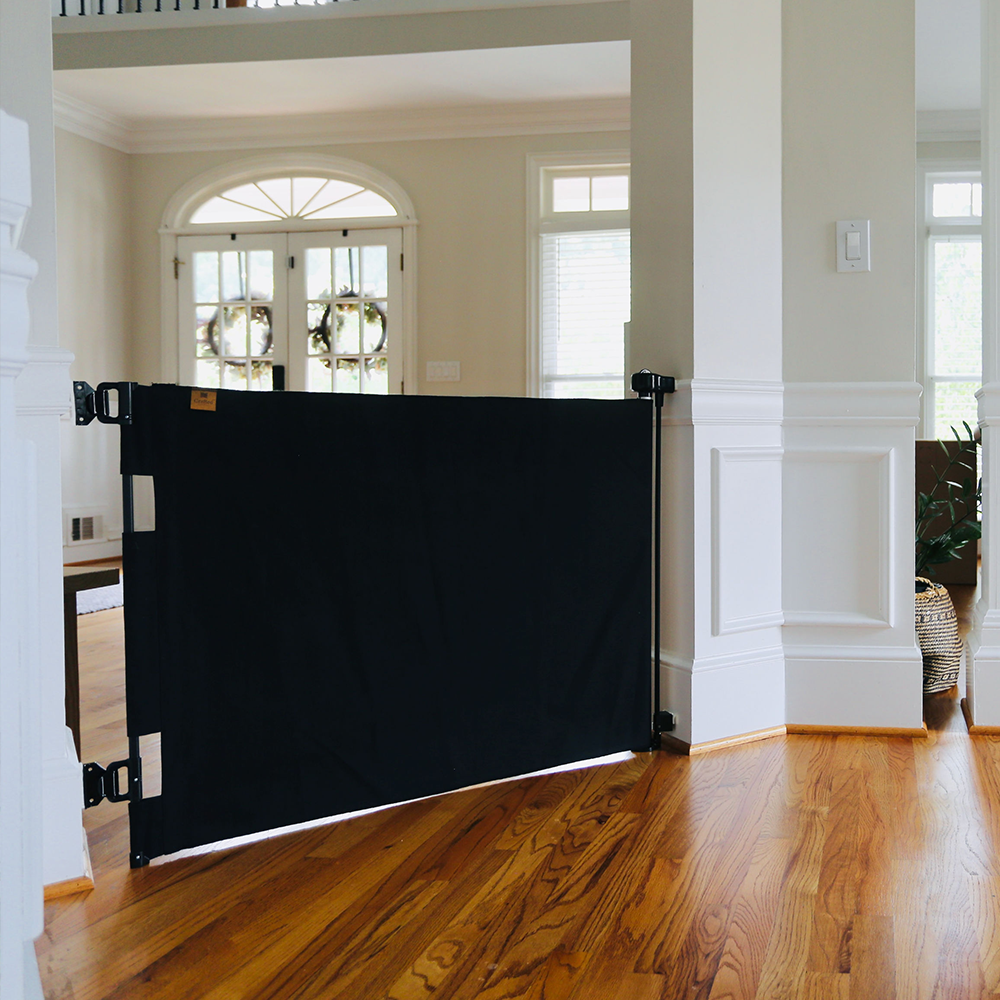 Oil Waxed Canvas Pet Safety Gate – Durable, Waterproof, Vintage-Inspired