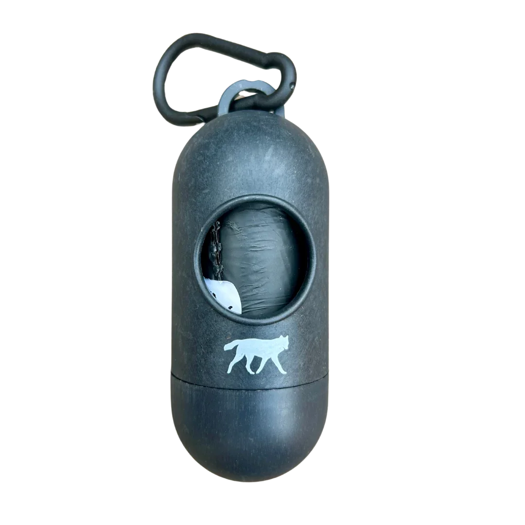 bamboo poop bag dispenser + compostable roll