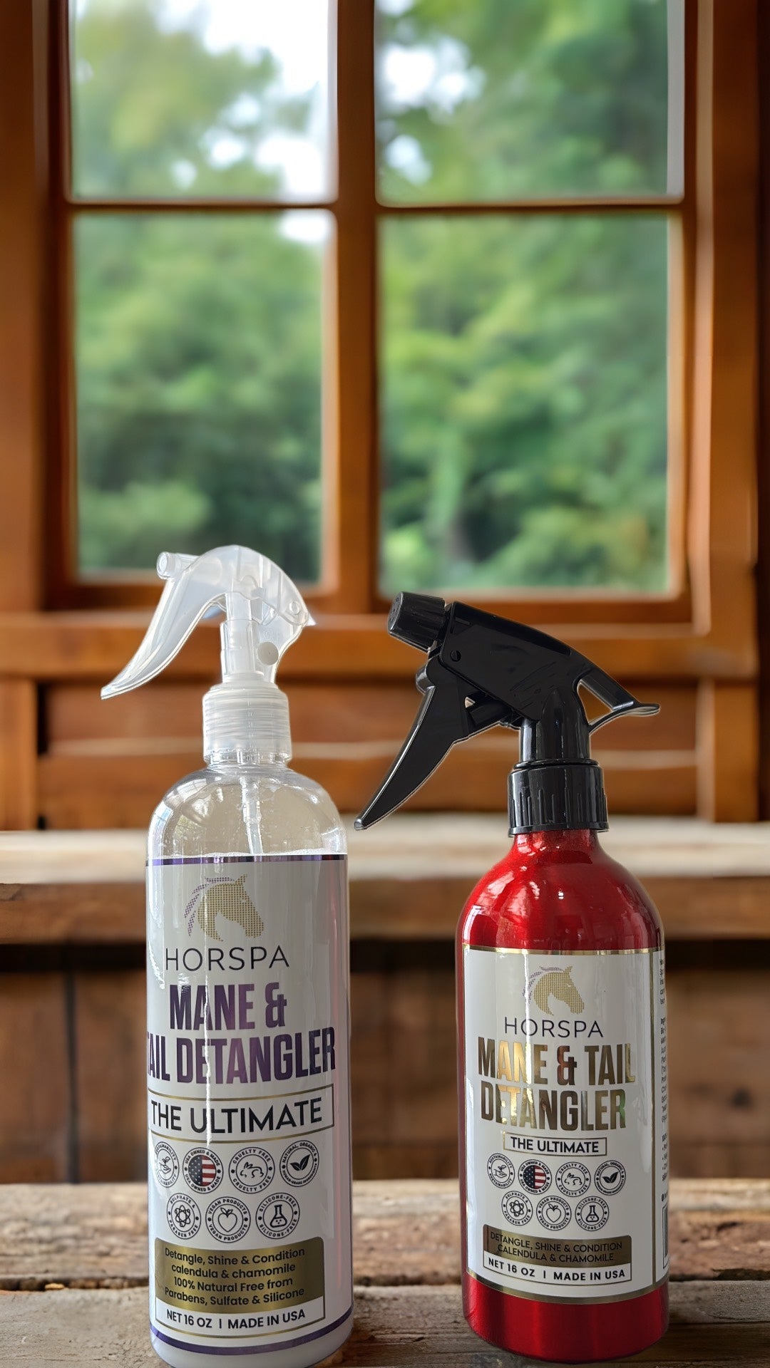 Mane & Tail Detangling Spray - The Ultimate Calendula & Chamomile 16oz Aluminum Bottle