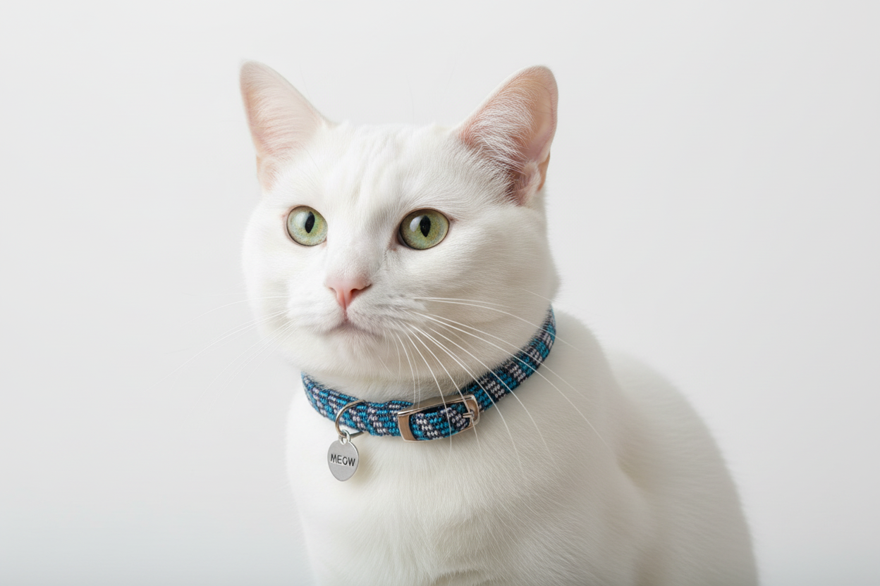 Costal Elasta Cat Reflective Breakaway Collar 10" blue/black
