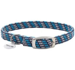 Costal Elasta Cat Reflective Breakaway Collar 10" blue/black