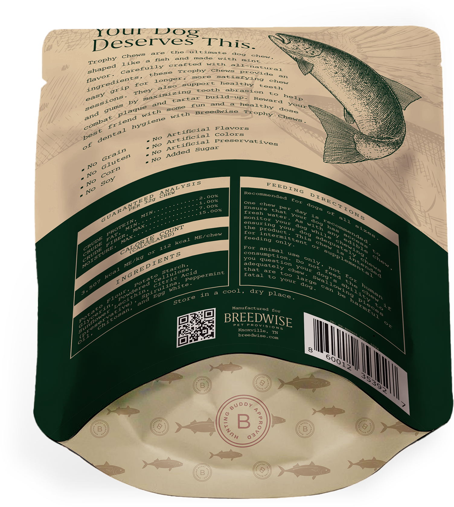 Trophy Chews™ Fish-Shaped Dental Treats