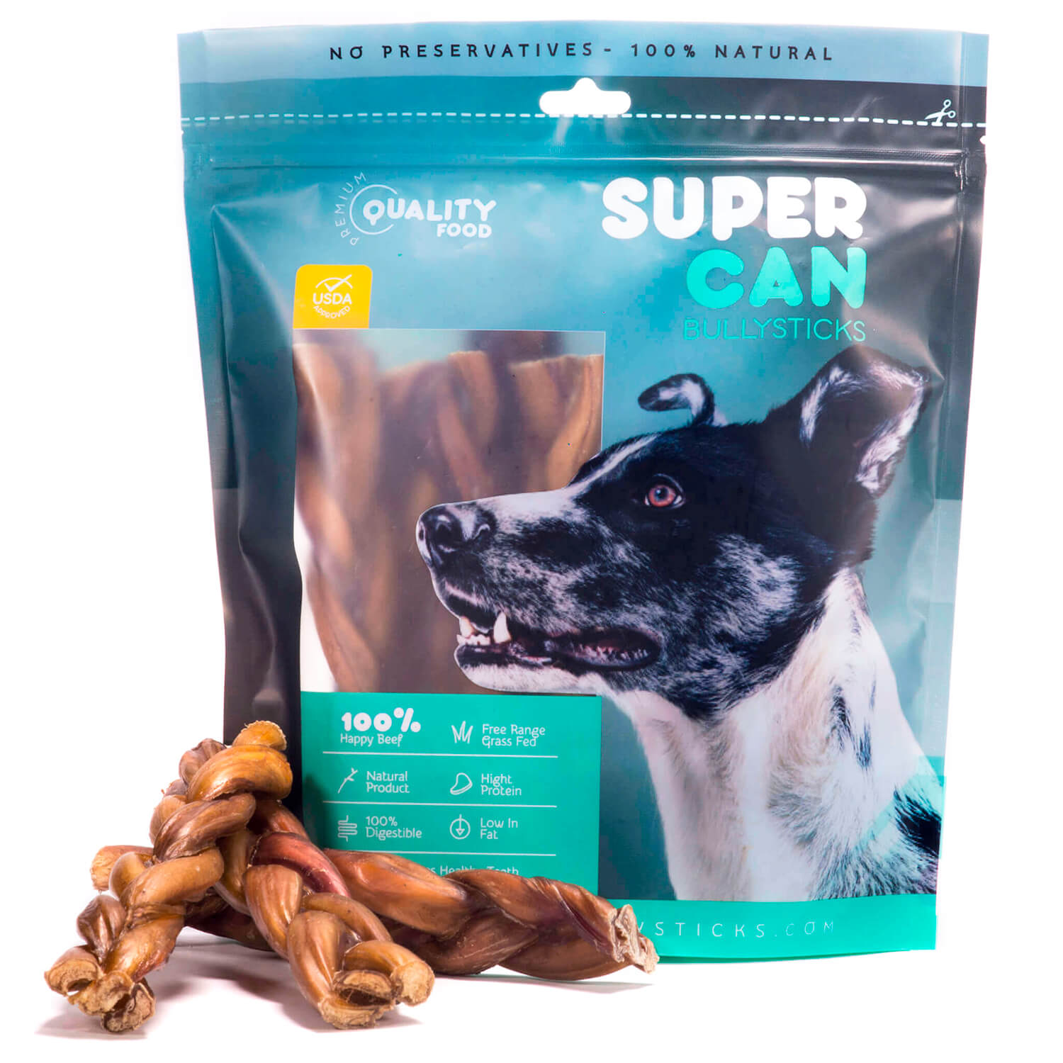 6" Braided Bully Sticks