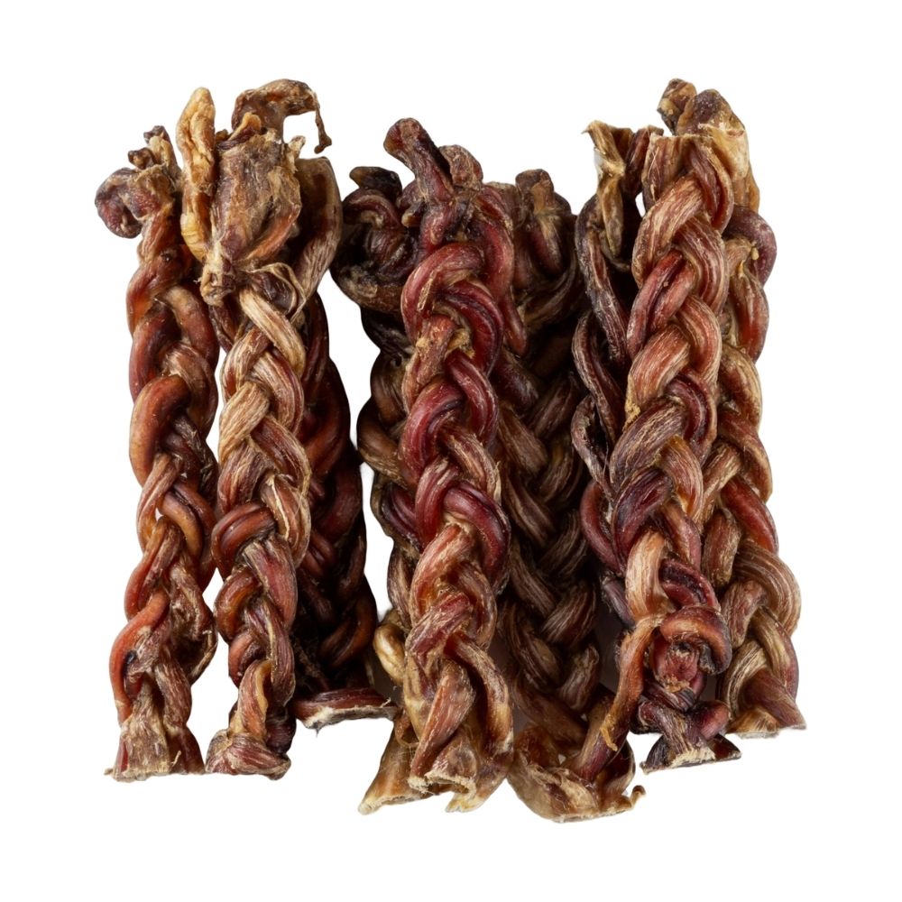 BAFFS NATURALS Braided Lamb Pizzle Dog Chews, 8 oz