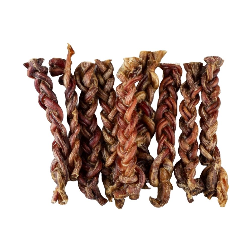 BAFFS NATURALS Braided Lamb Pizzle Dog Chews, 8 oz
