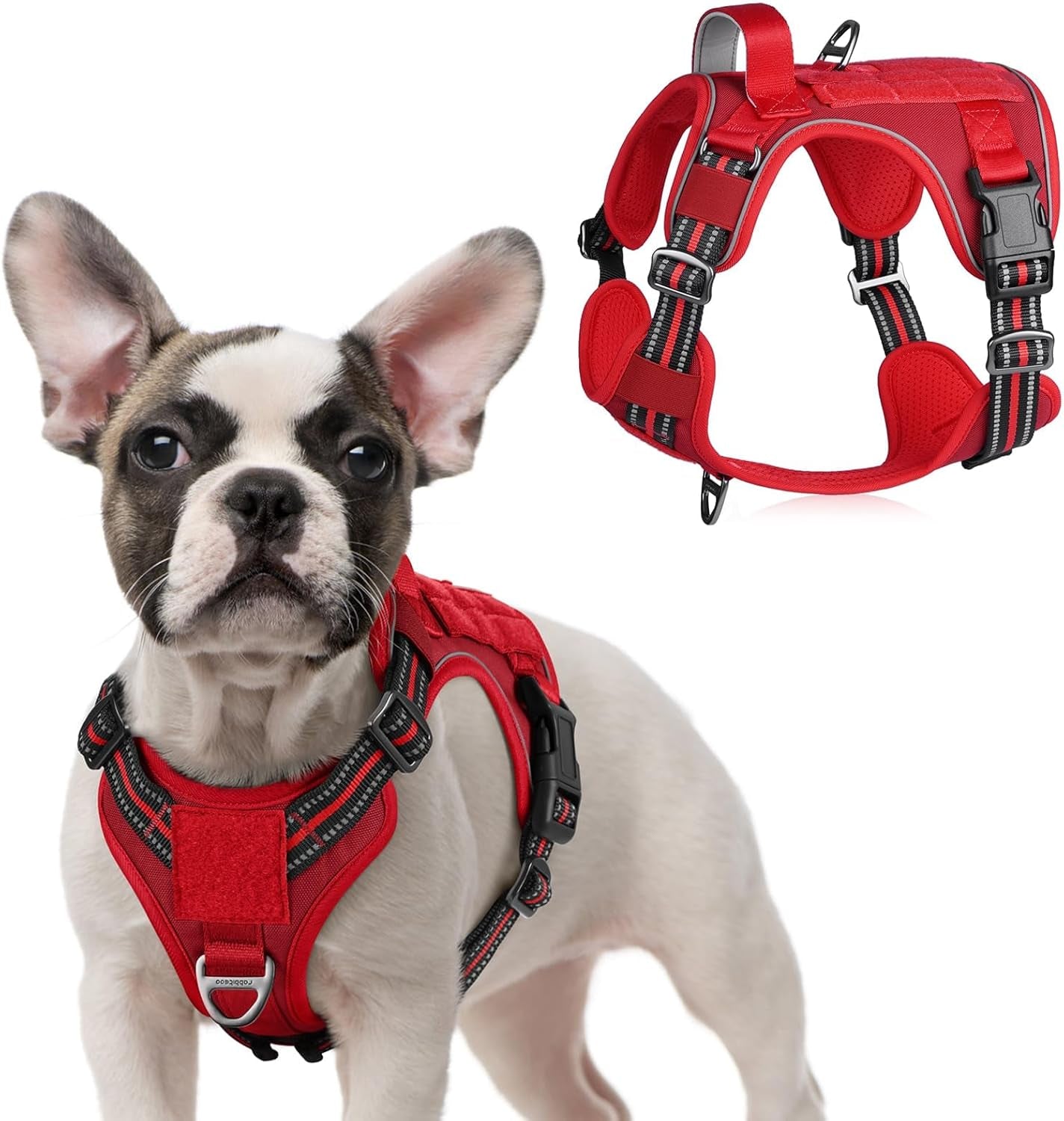 No-Pull Tactical Dog Harness MOLLE Vest for Medium & Large Dogs
