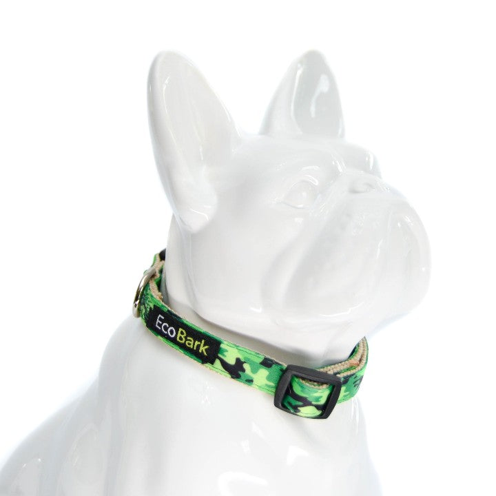 EcoBark Camo Bow Tie Dog Collar - Camouflage Print