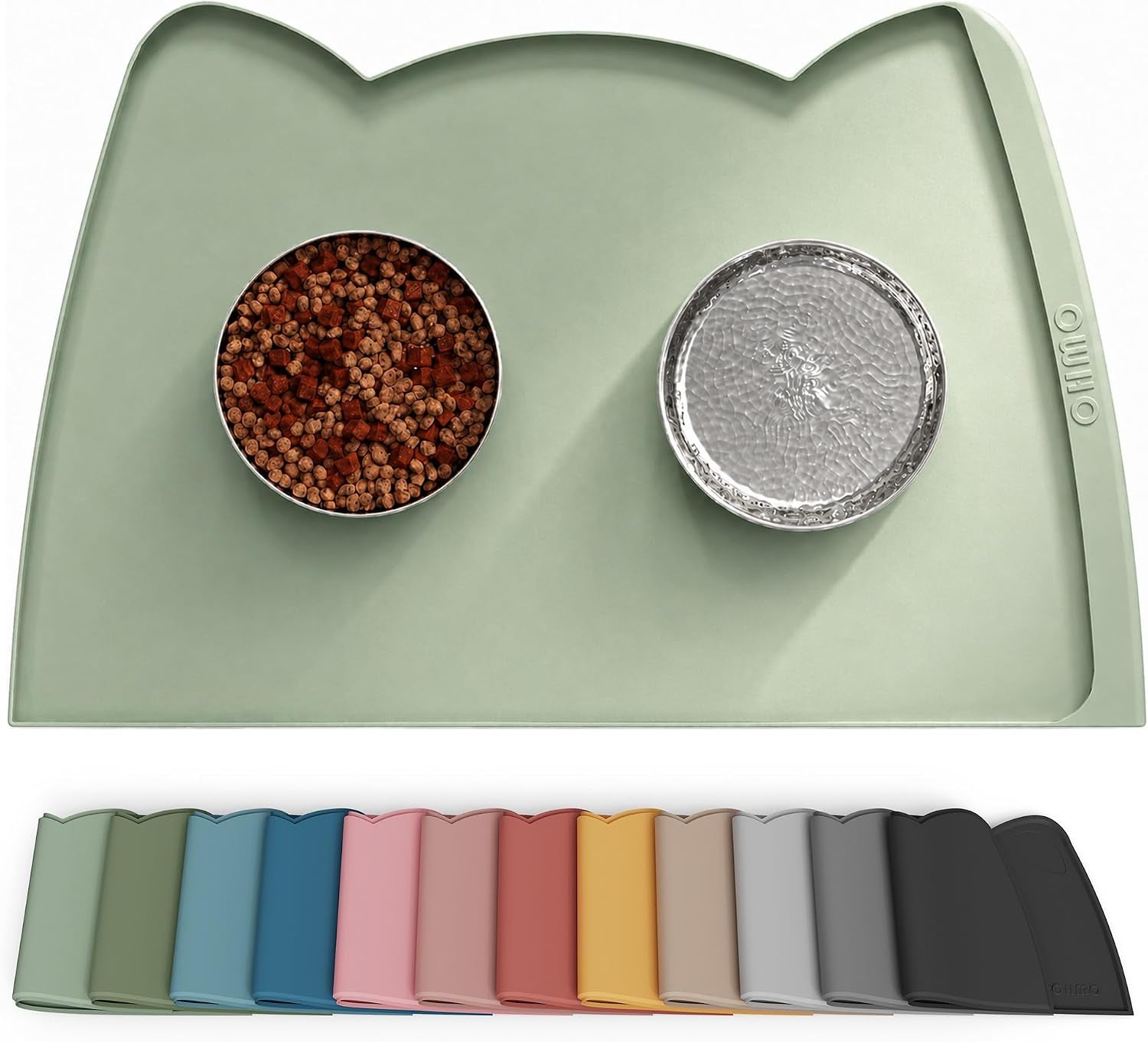 Silicone Pet Feeding Mat – Waterproof Non-Slip Bowl Mat, 36 Options