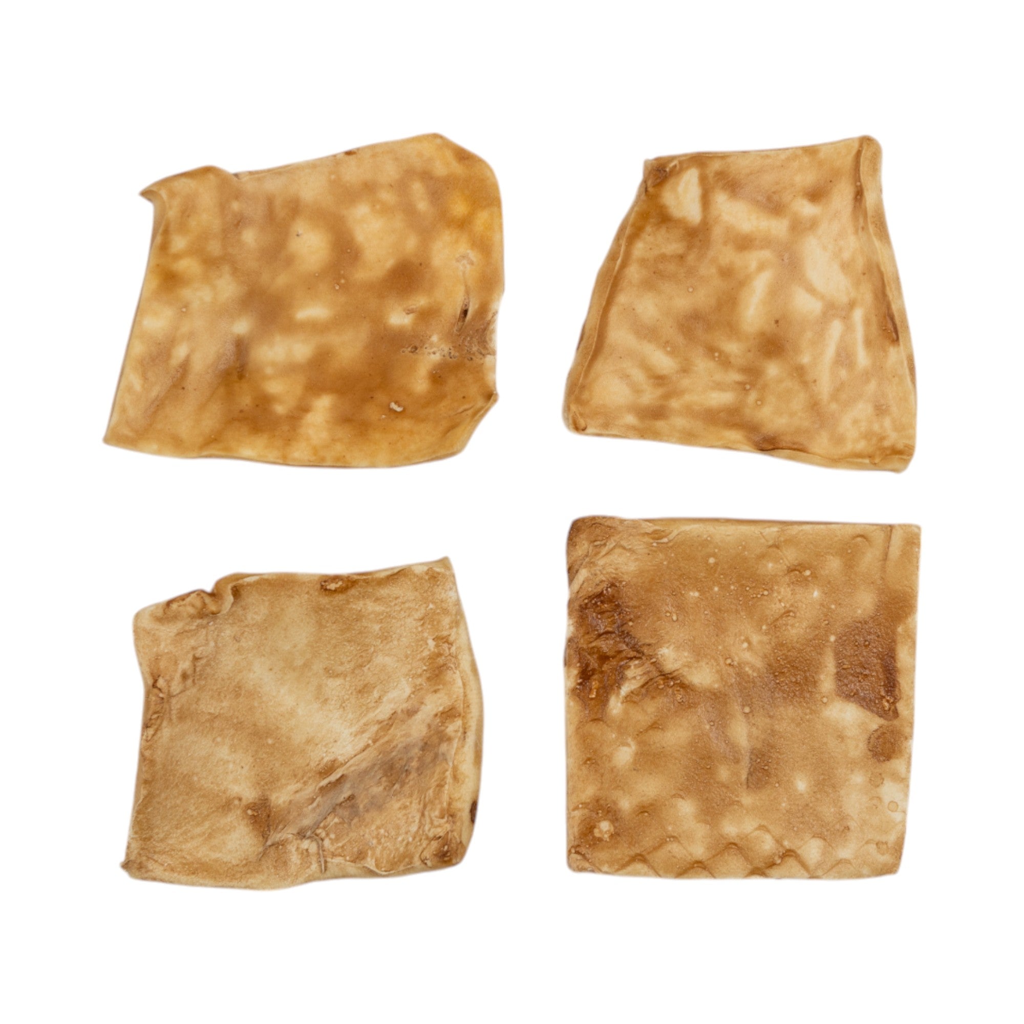 Country Living 4 x 4 Beef Cheek Chip Dog Treats  Chicken Flavor  5 Count Bag  All-Natural, High-Protein, Long-Lasting Dog Chews