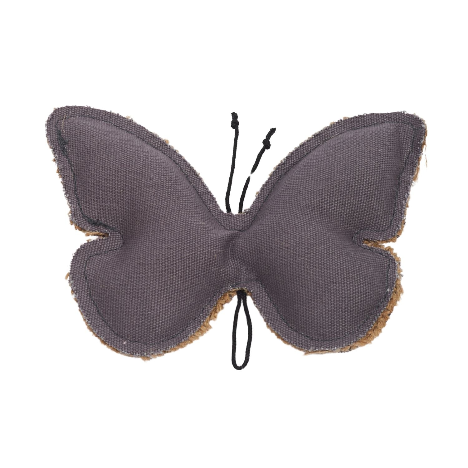 Butterfly-Shaped Canvas & Jute Dog Chew Toy