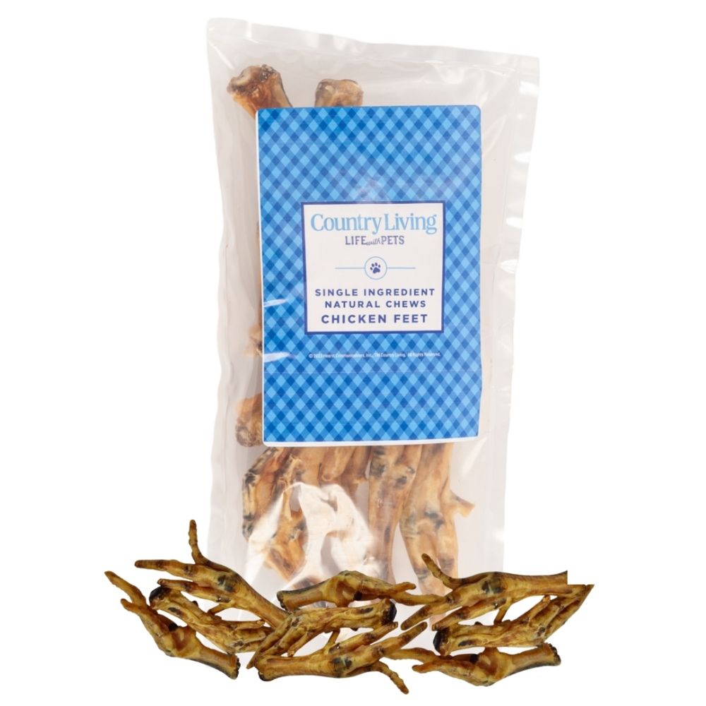 Country Living Chicken Feet Dog Treats, 20-Pack