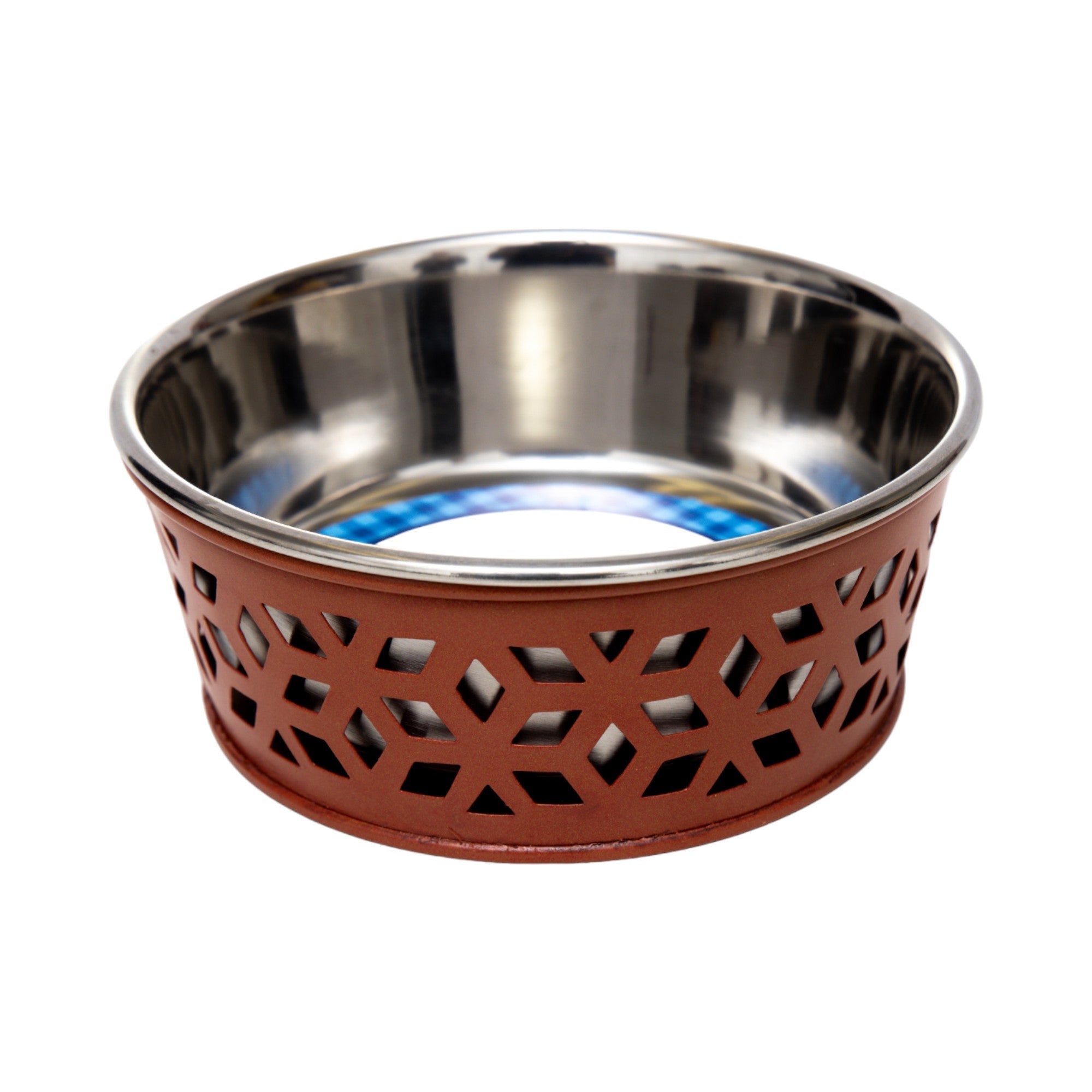 Country Living Set of 2 Stainless Steel Dog Bowls  Farmhouse Style, Ideal for Small to Medium Dogs