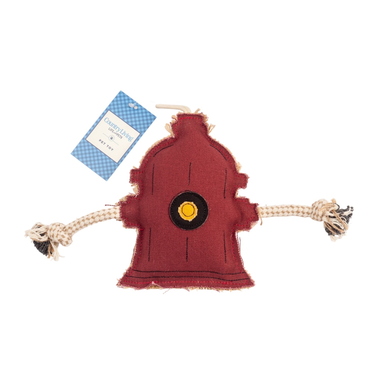 Fire Hydrant Canvas & Jute Dog Chew Toy