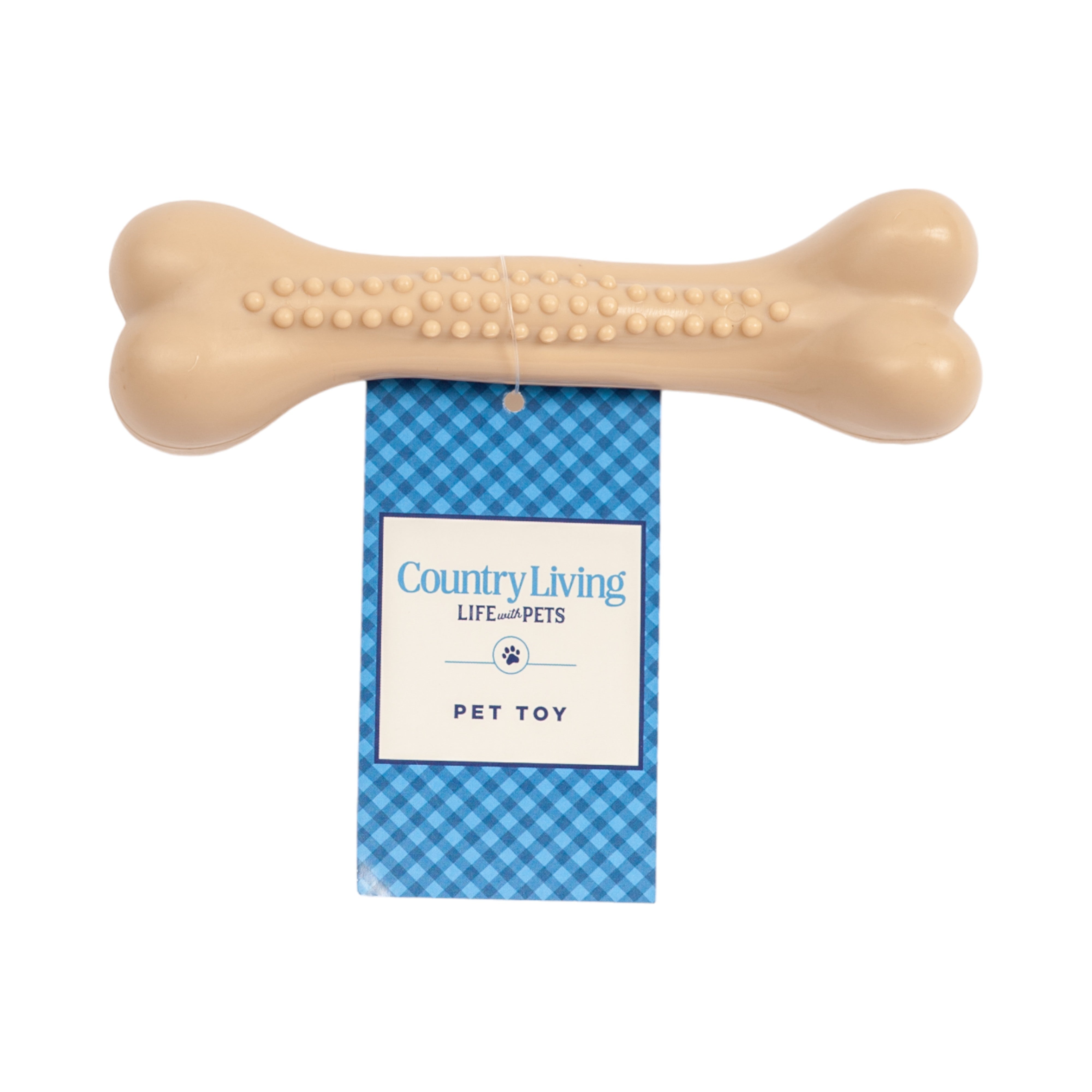 Country Living Nylon Chew Bone Dog Toy, Chicken Flavor, Small 6 Inch & Large 8 Inch