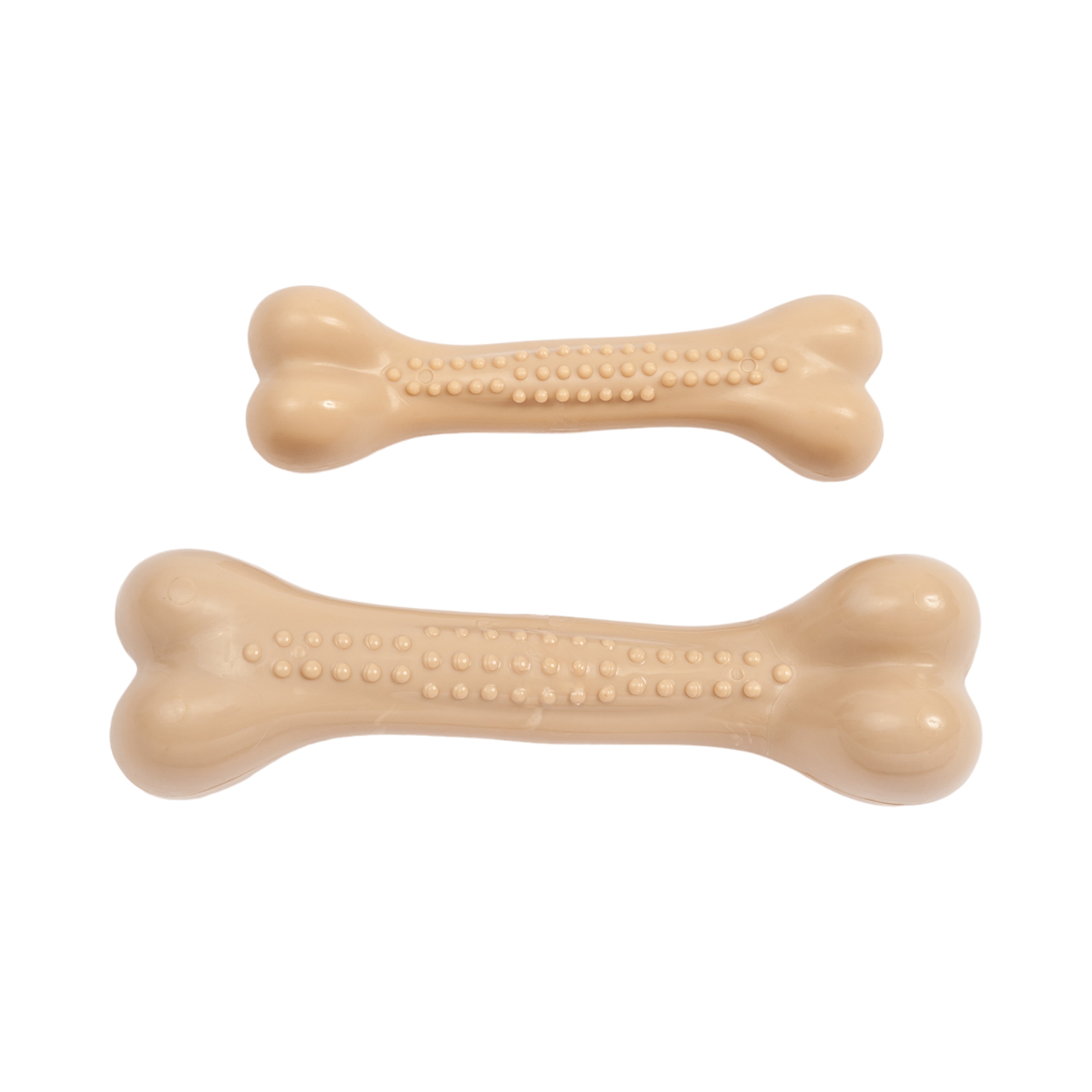 Country Living Nylon Chew Bone Dog Toy, Chicken Flavor, Small 6 Inch & Large 8 Inch