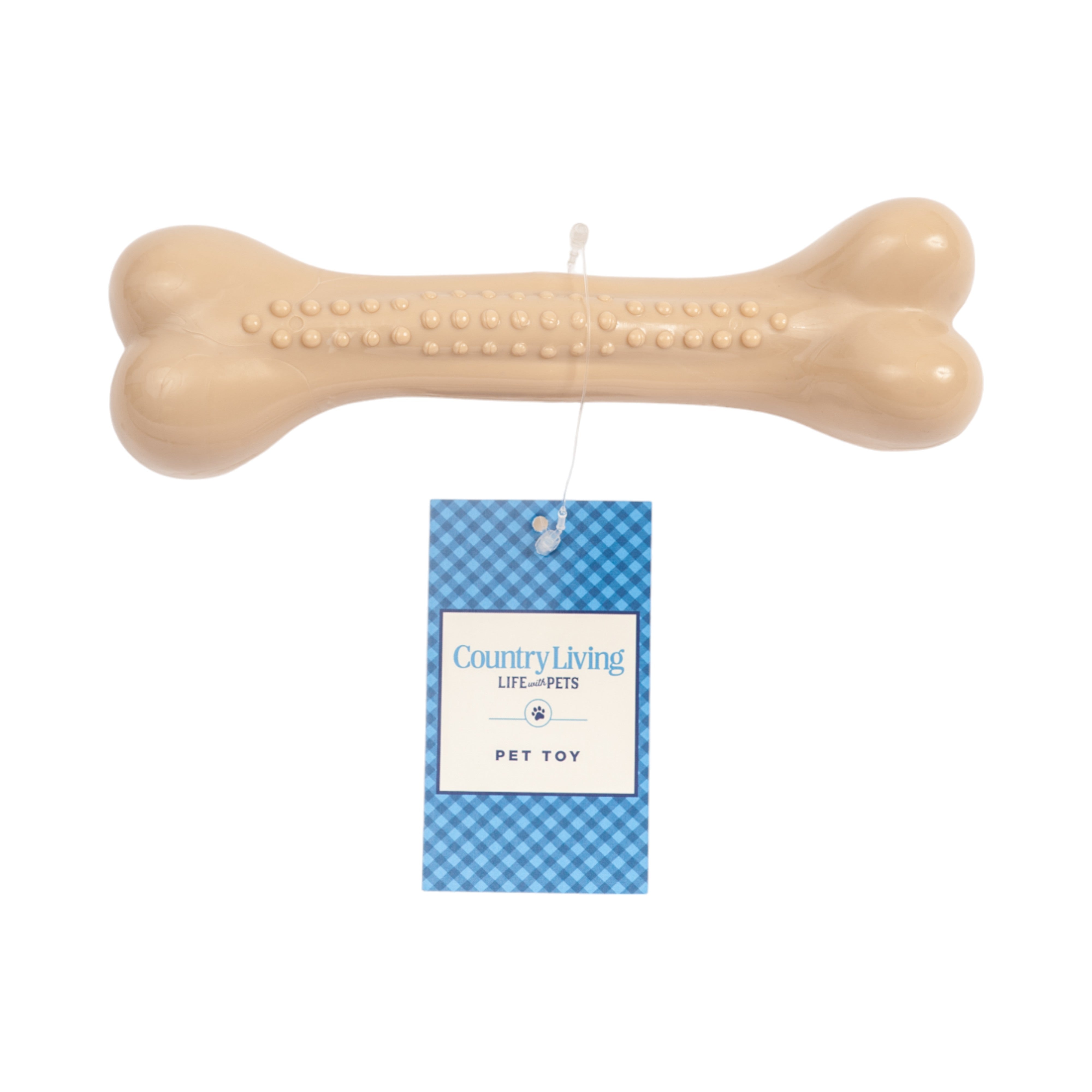 Country Living Nylon Chew Bone Dog Toy, Chicken Flavor, Small 6 Inch & Large 8 Inch