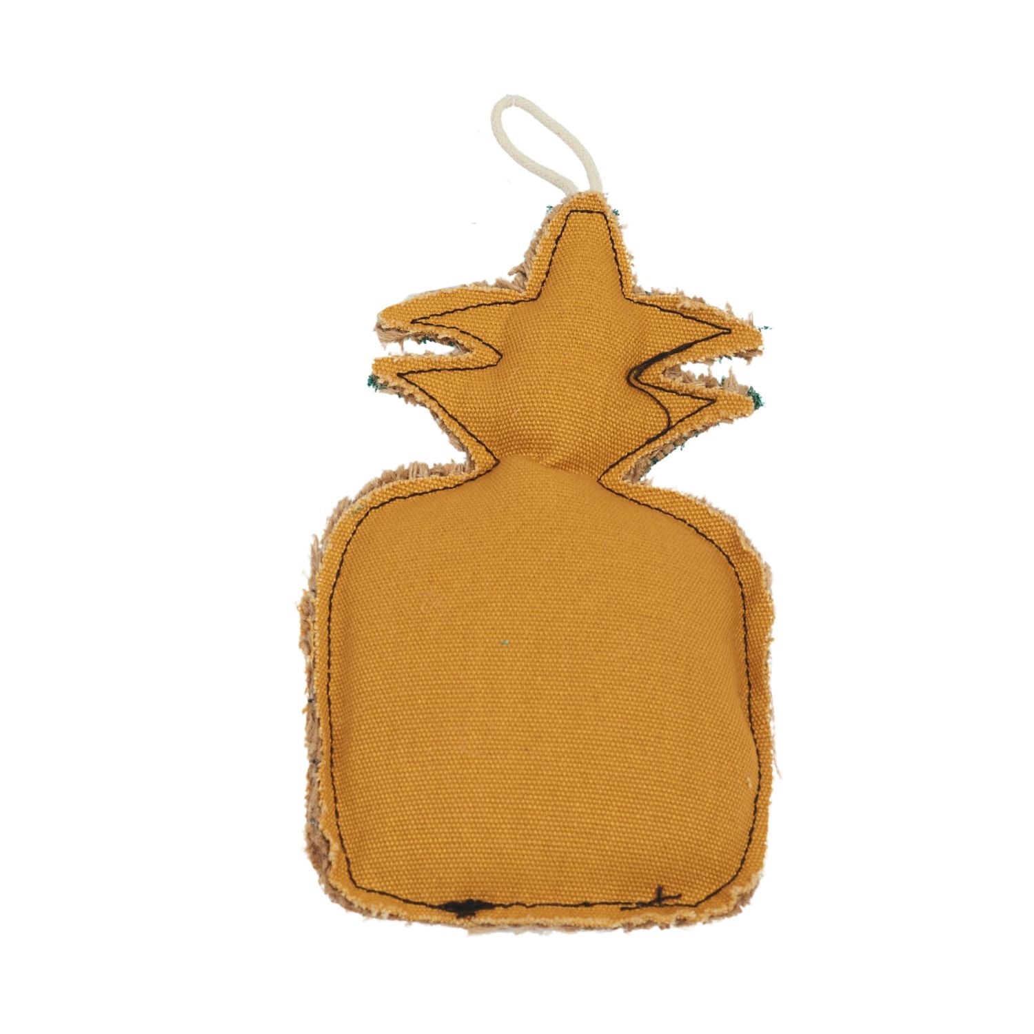 Pineapple-Shaped Canvas & Jute Dog Chew Toy