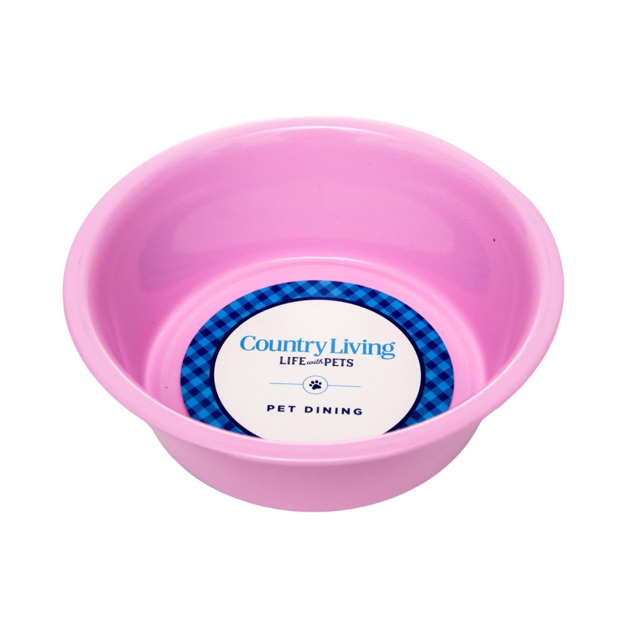 Country Living Set of 2 Coated Stainless Steel Heavy Dog Bowls - Ideal for Medium to Large Breeds
