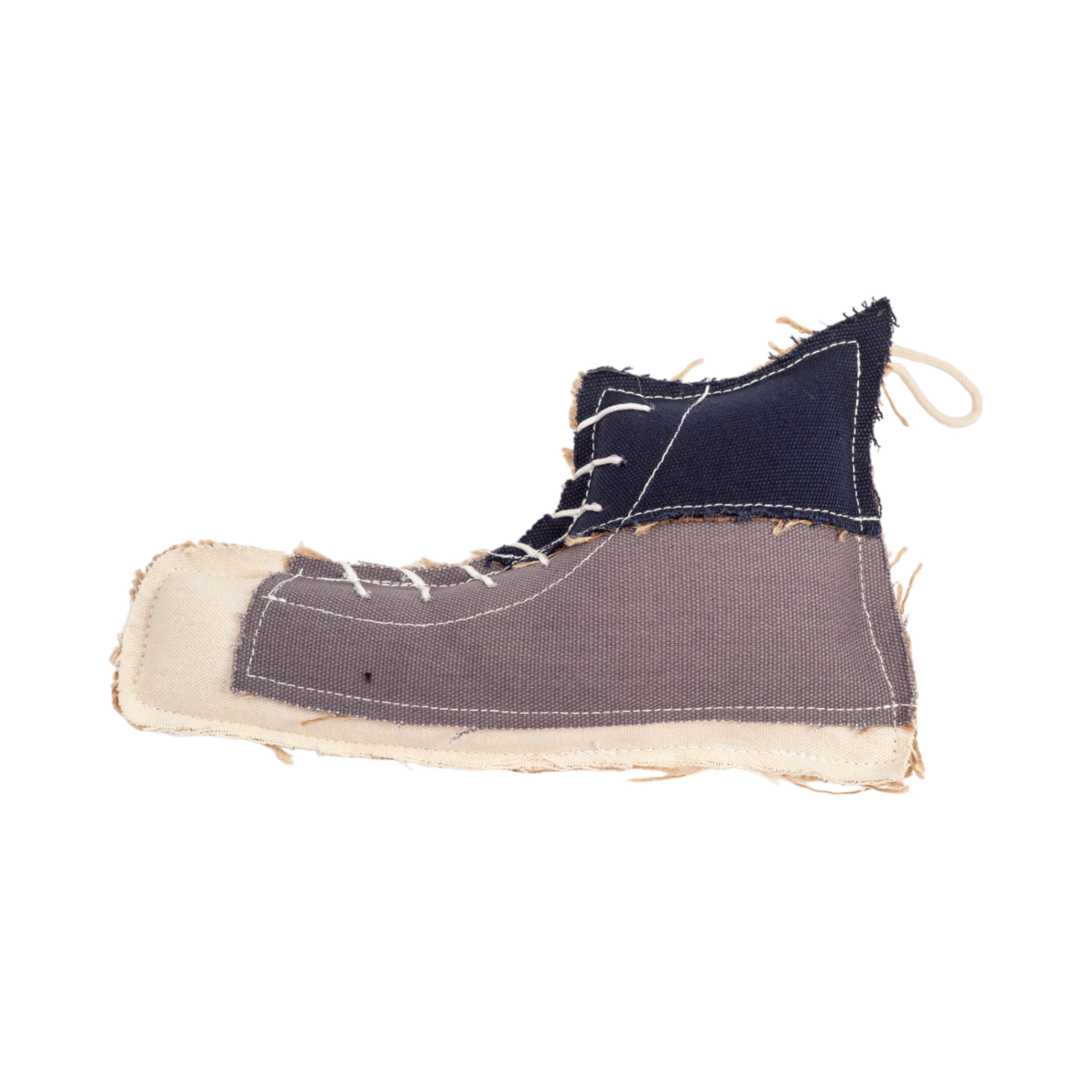 Shoe-Shaped Canvas & Jute Dog Chew Toy