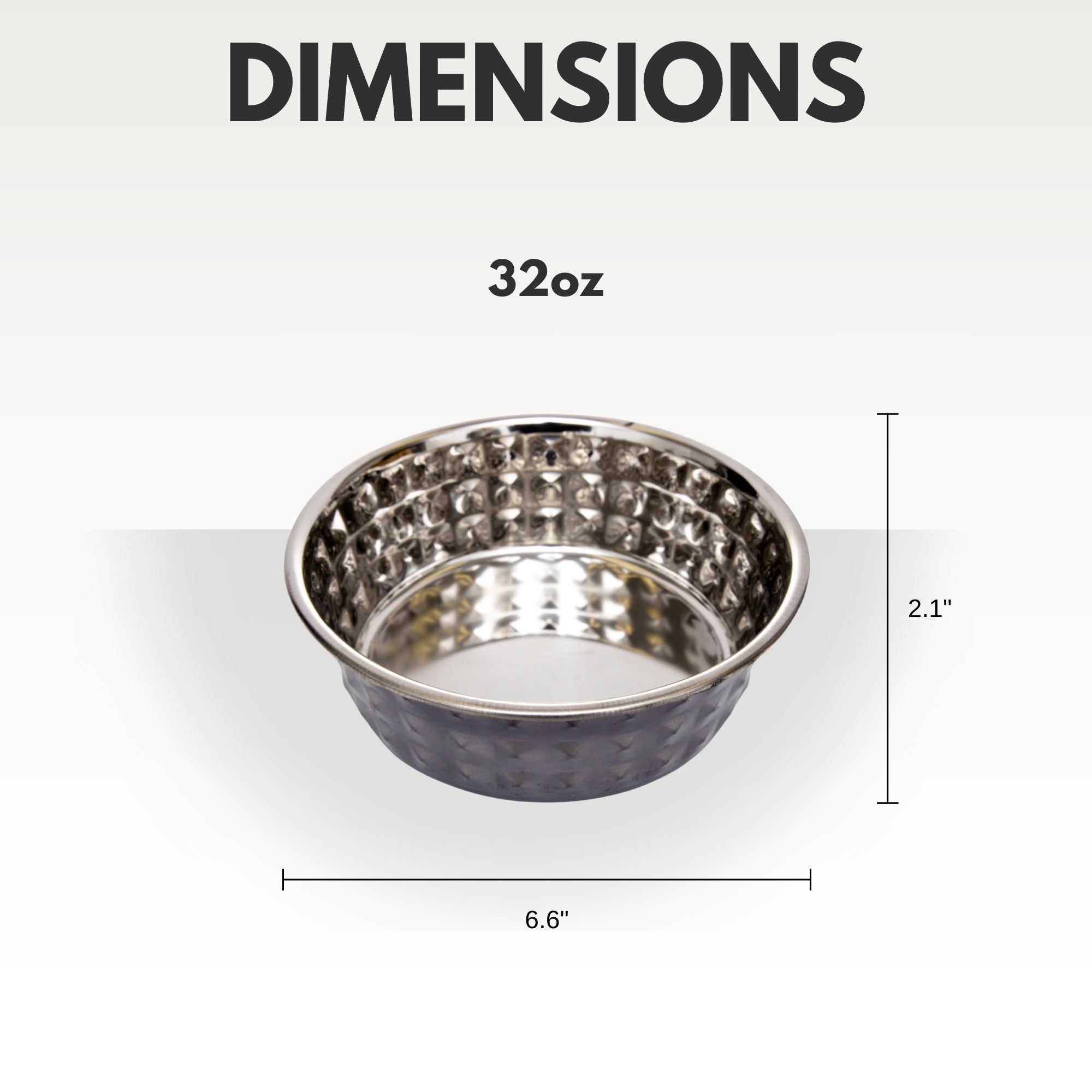 Country Living Set of 2 Hammered Stainless Steel Dog Bowls  Black Pearl