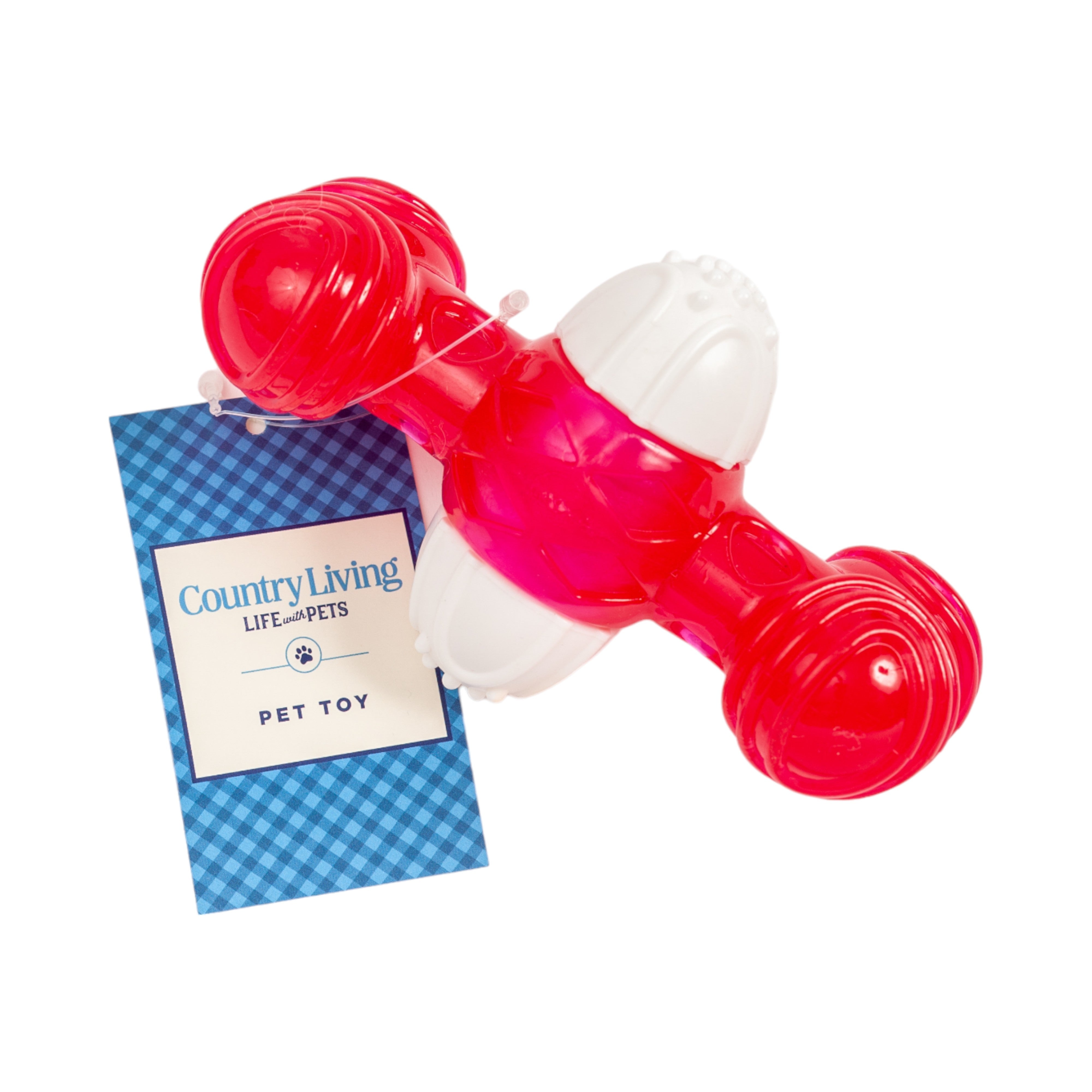 Country Living TPR & Nylon Quacker Bone Chew Toy for Dogs