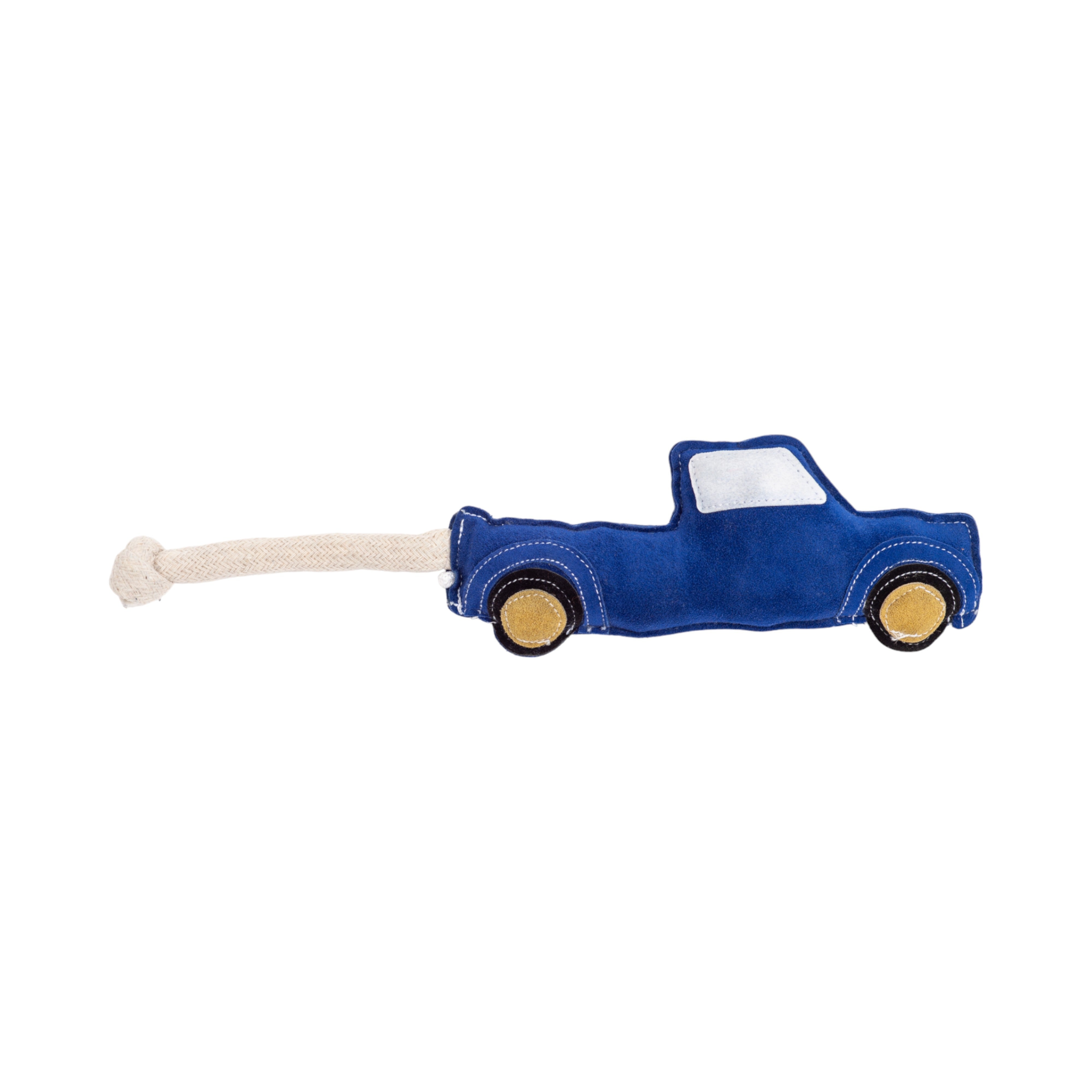 Country Living Blue Faux Leather Pickup Truck Dog Toy
