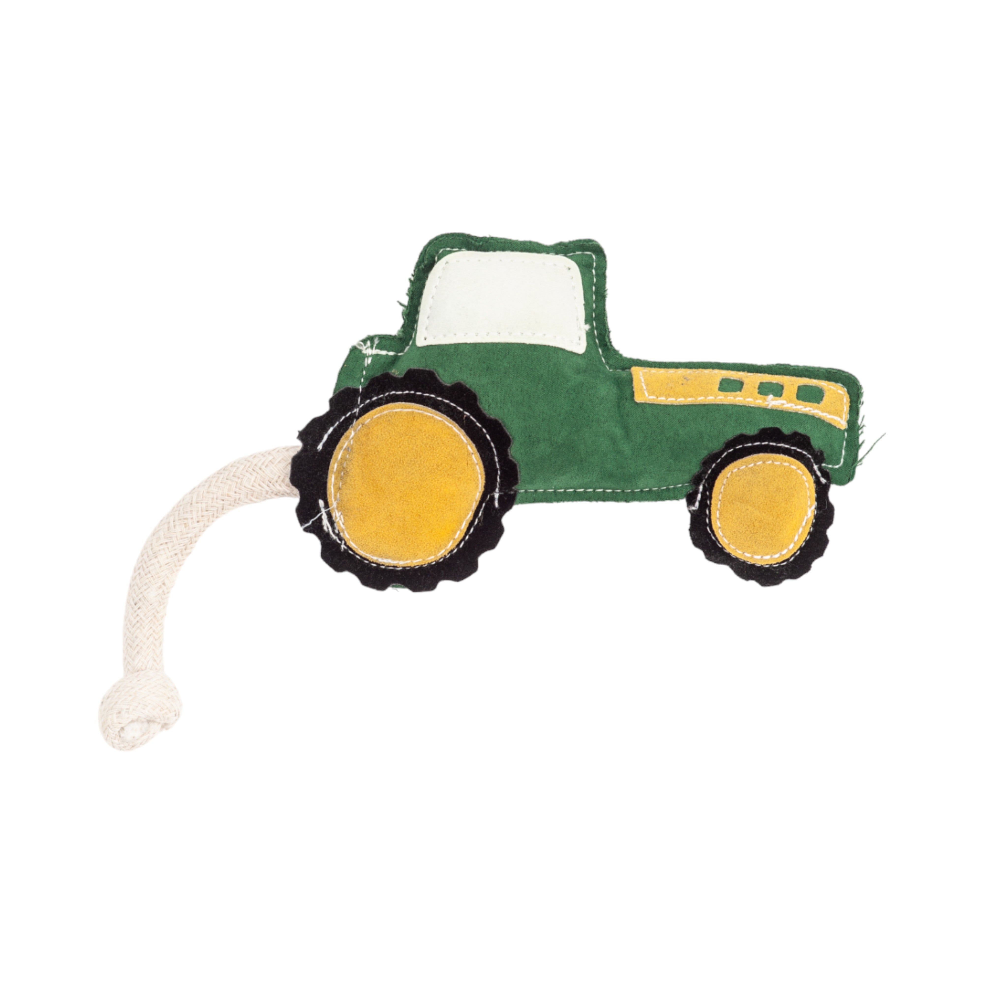 Country Living Green Faux Leather Tractor Dog Toy