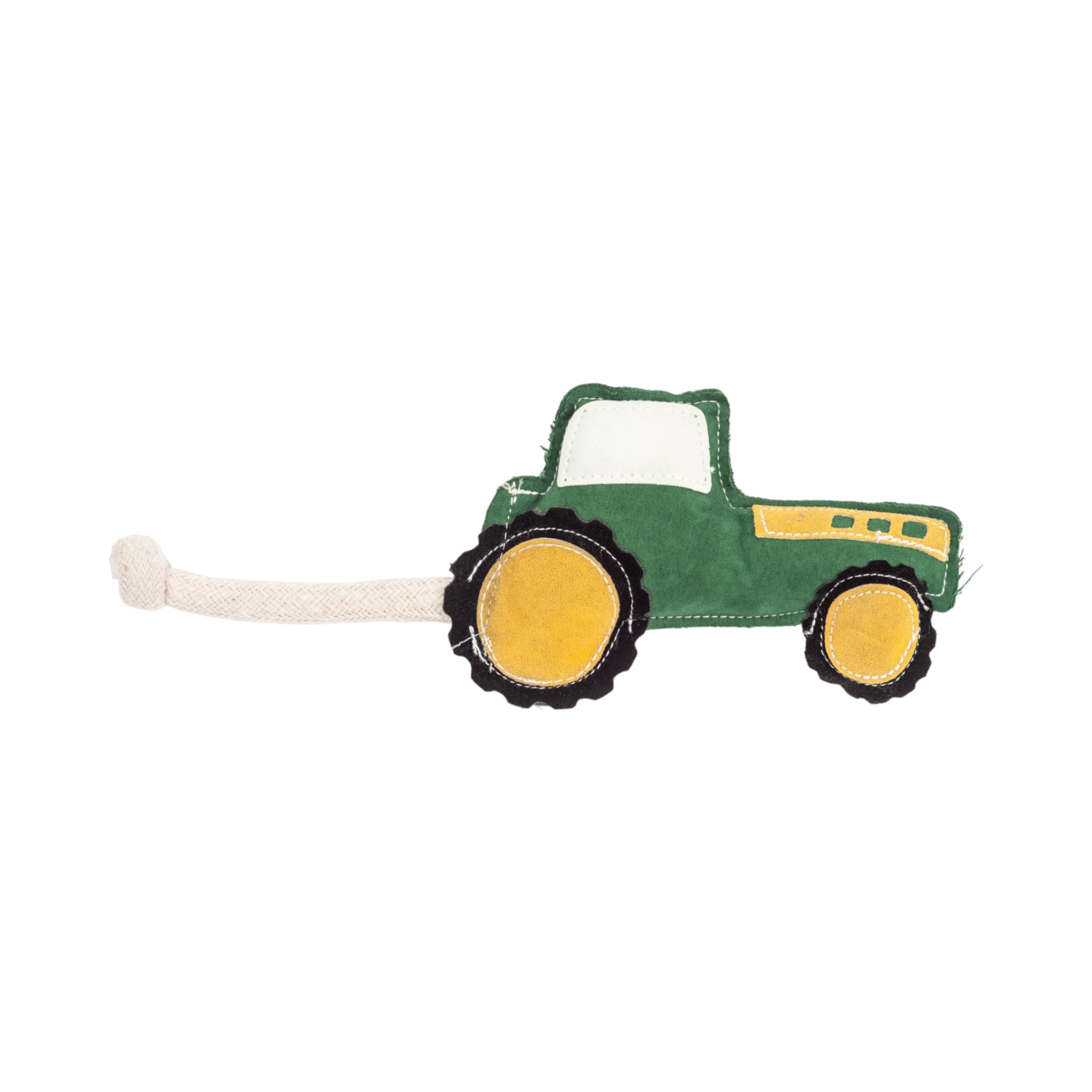 Country Living Green Faux Leather Tractor Dog Toy