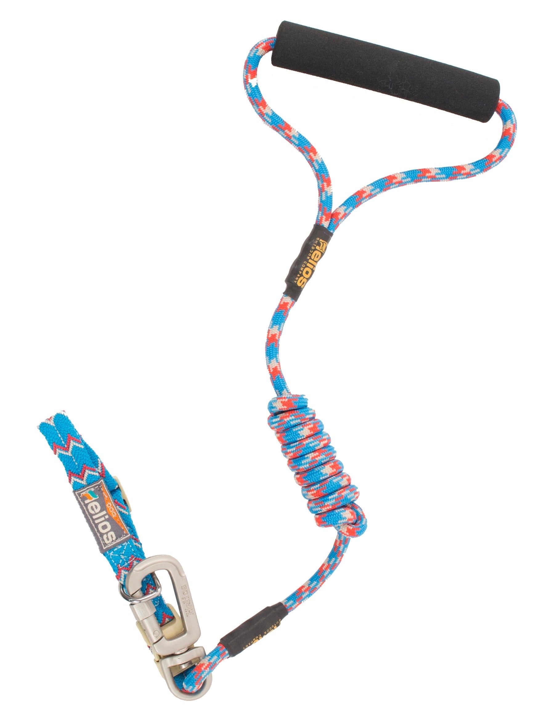 Helios Dura-Tough Easy Tension 3M Reflective Pet Leash And Collar, Medium, Blue