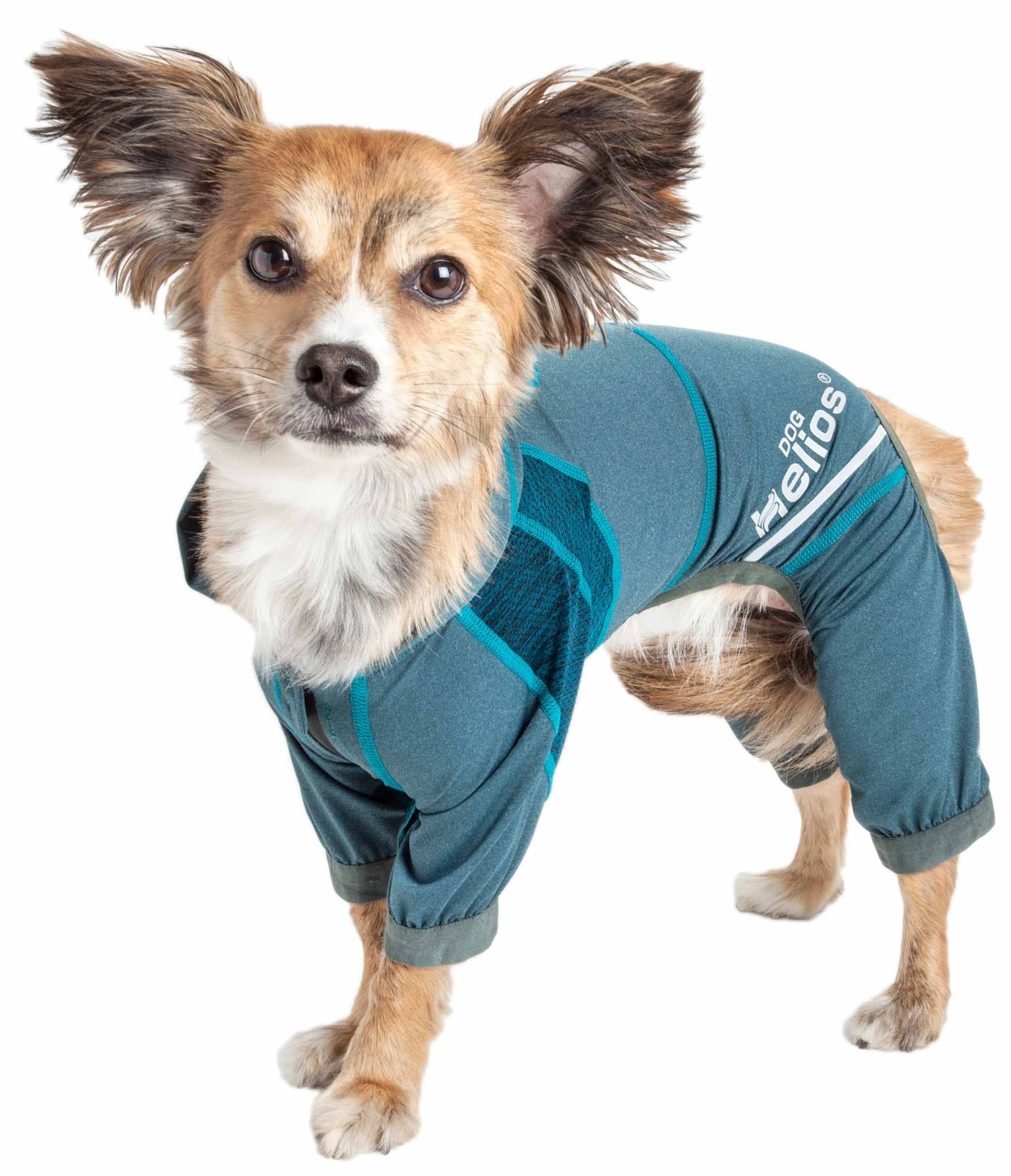 Dog Helios 'Namastail' Lightweight 4-Way Stretch Breathable Full Bodied Performance Yoga Dog Hoodie Tracksuit(D0102H70HHA.)