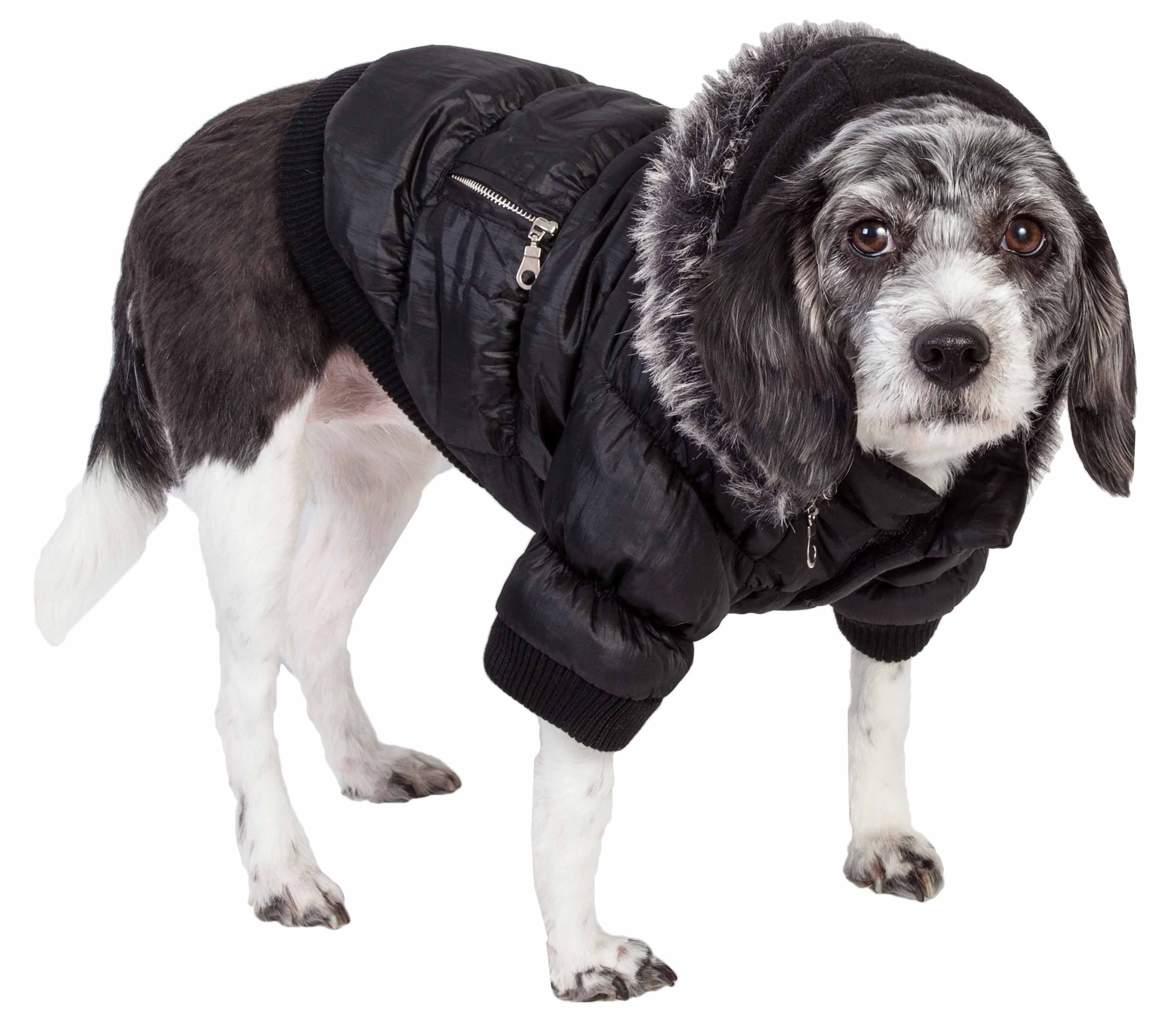 Metallic Fashion Pet Parka Coat(D0102H70XBA.)
